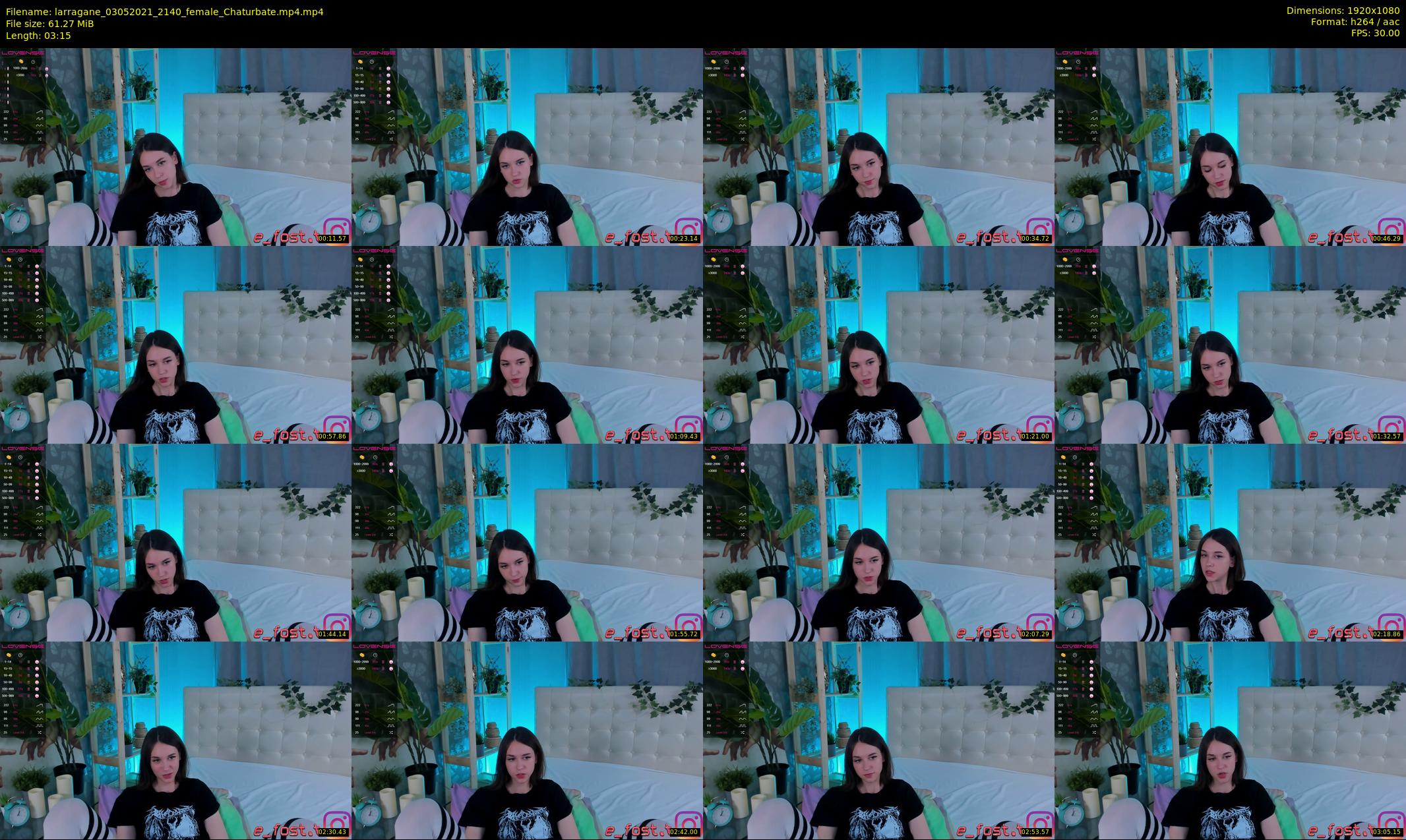 larragane — 4 minute Chaturbate couple cam show recording, 1080p, May 3, 2021