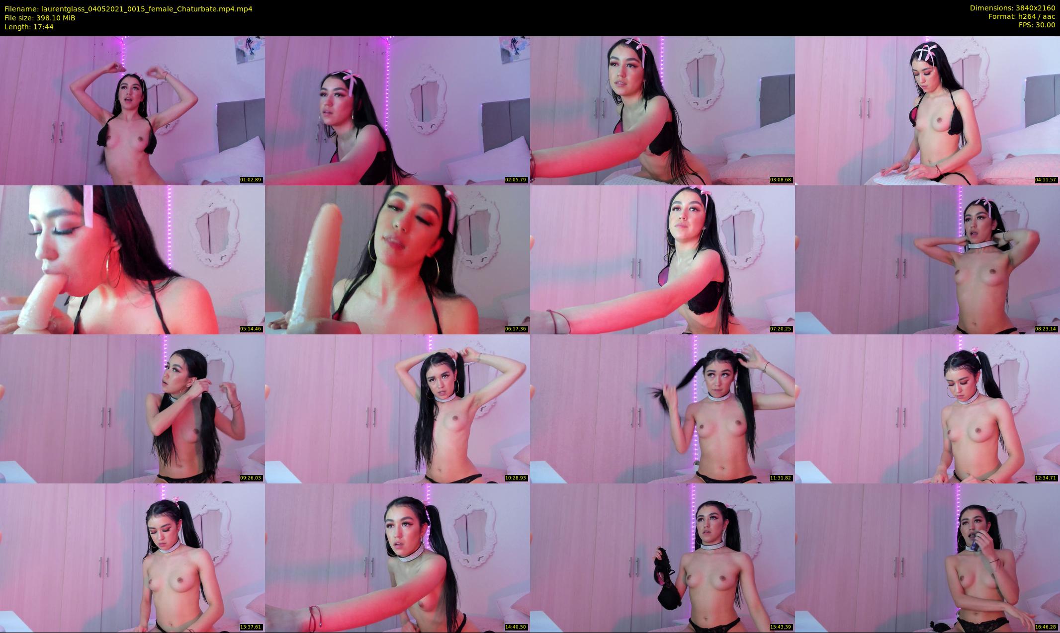 laurentglass — 18 minute Chaturbate female cam show recording, 4K, May 4, 2021
