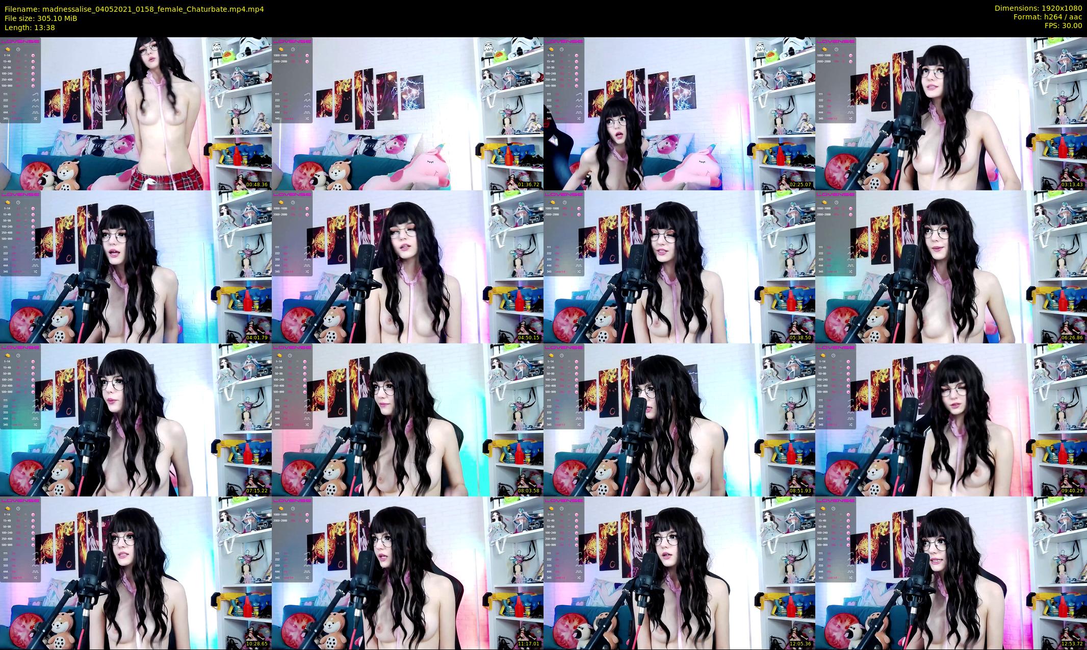 madnessalise — 14 minute Chaturbate female cam show recording, 1080p, May 4, 2021
