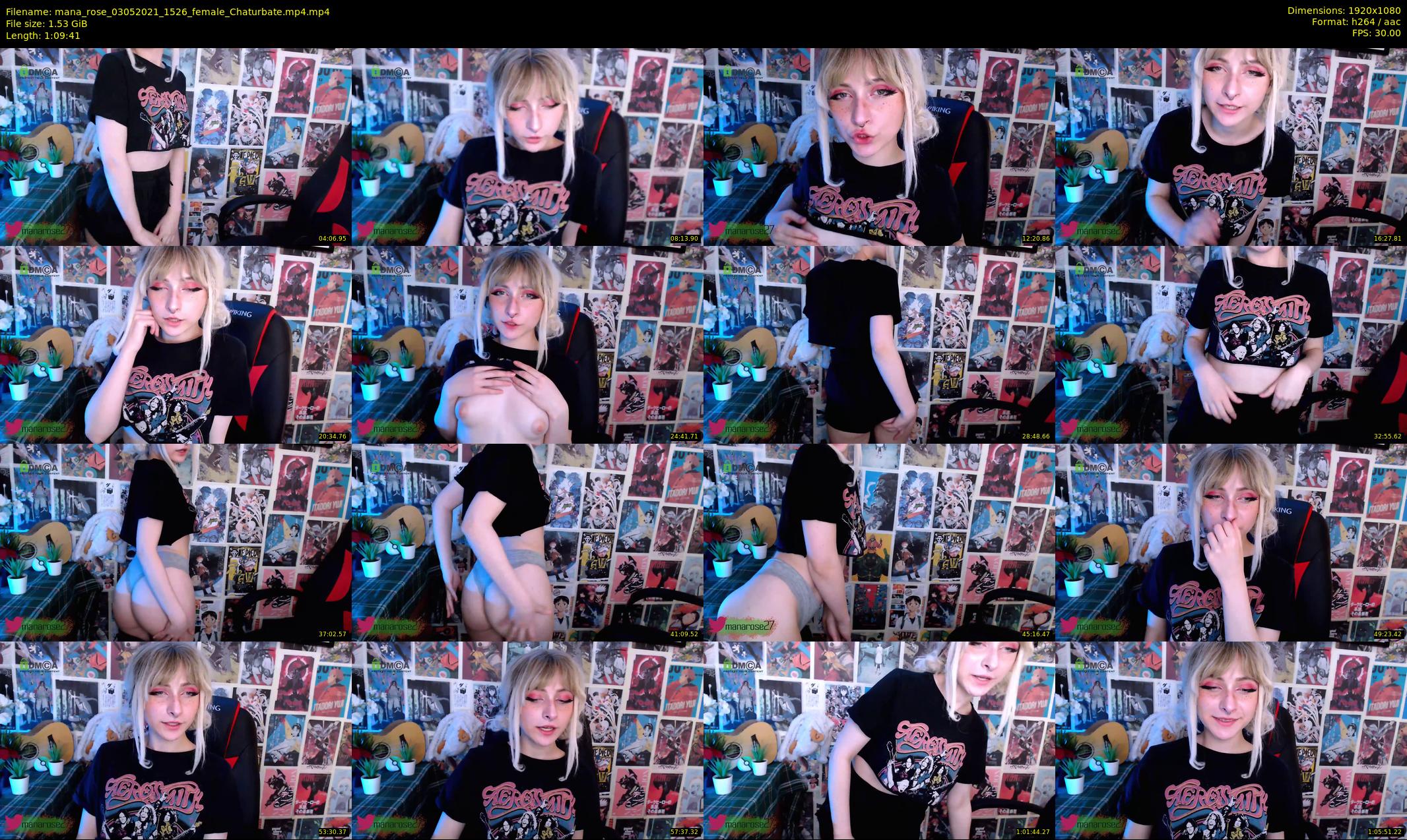 mana_rose — 70 minute Chaturbate female cam show recording, 1080p, May 3, 2021