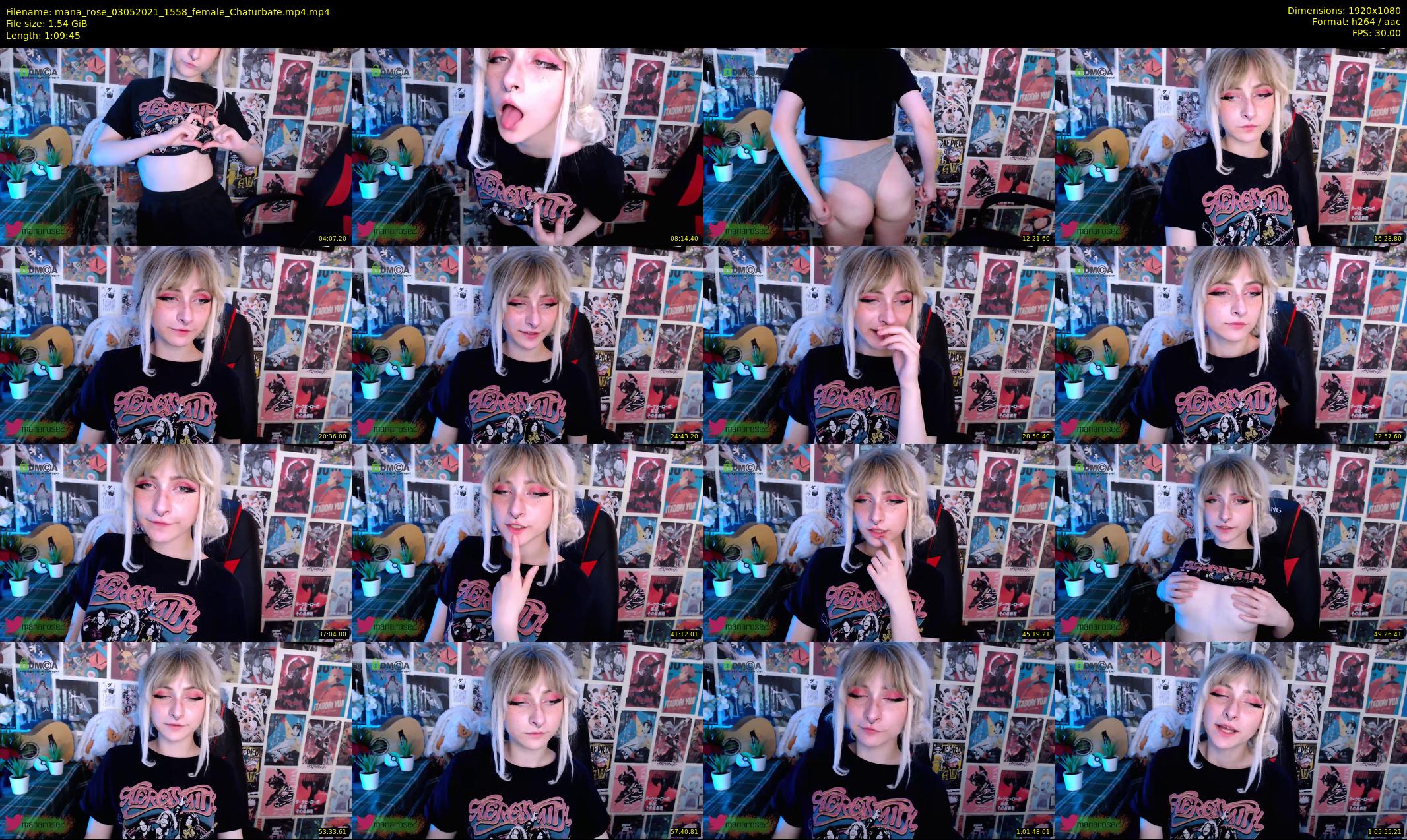 mana_rose — 70 minute Chaturbate female cam show recording, 1080p, May 3, 2021