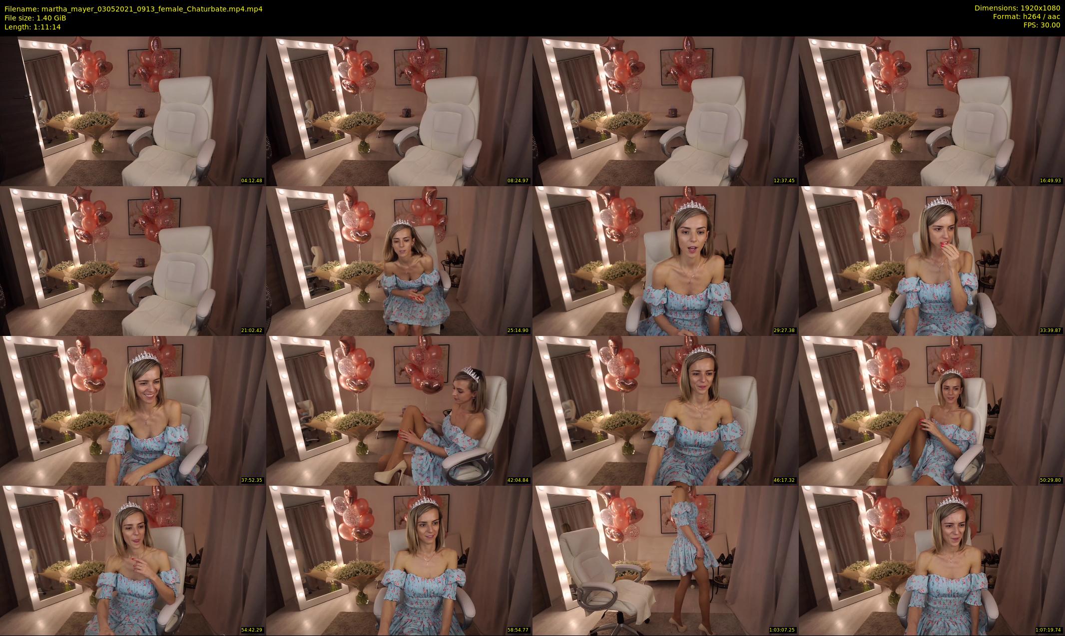 martha_mayer — 72 minute Chaturbate female cam show recording, 1080p, May 3, 2021