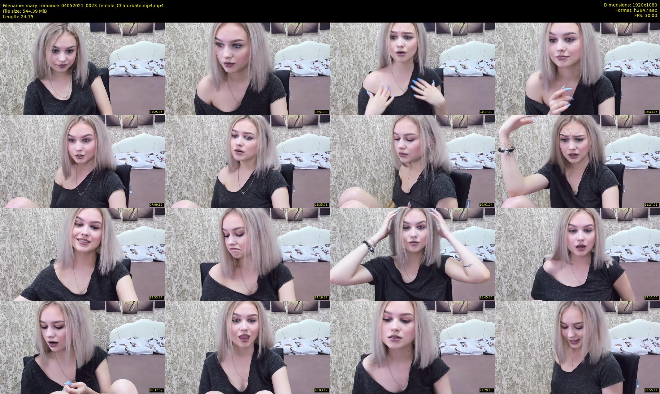 mary_romance — 25 minute Chaturbate female cam show recording, 1080p, May 4, 2021
