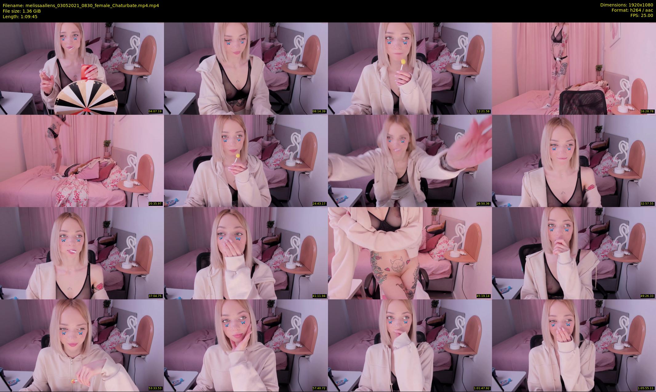 melissaallens — 70 minute Chaturbate female cam show recording, 1080p, May 3, 2021