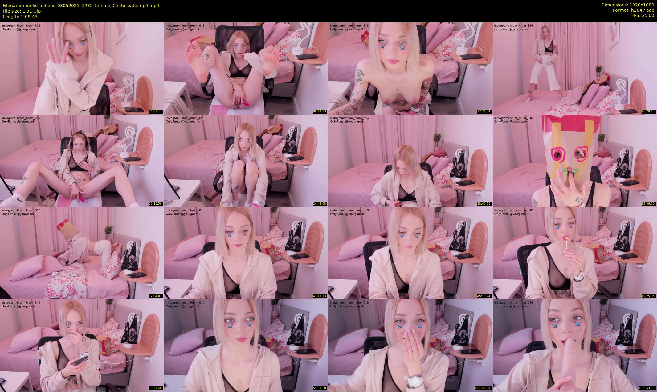 melissaallens — 70 minute Chaturbate female cam show recording, 1080p, May 3, 2021