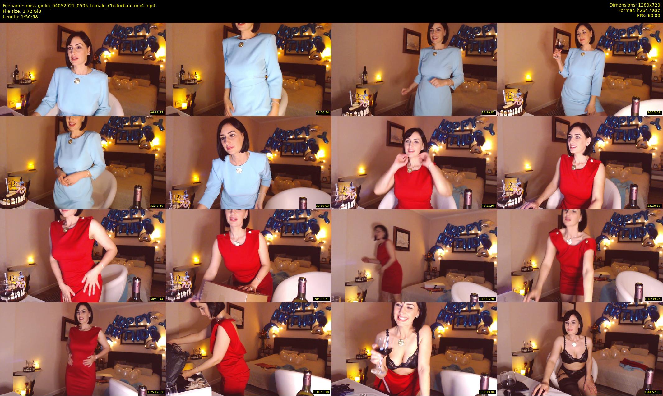 miss_giulia — 111 minute Chaturbate female cam show recording, 720p, May 4, 2021
