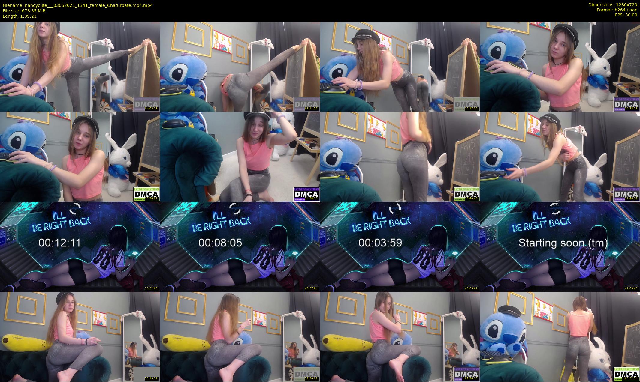 nancycute__ — 70 minute Chaturbate female cam show recording, 720p, May 3, 2021