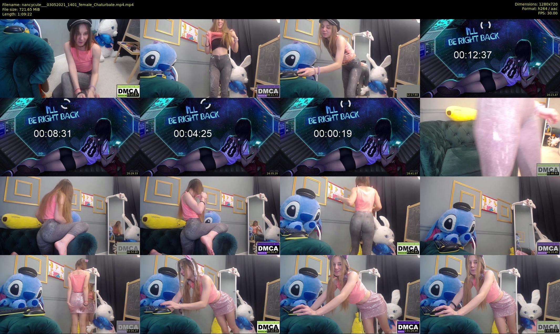 nancycute__ — 70 minute Chaturbate female cam show recording, 720p, May 3, 2021