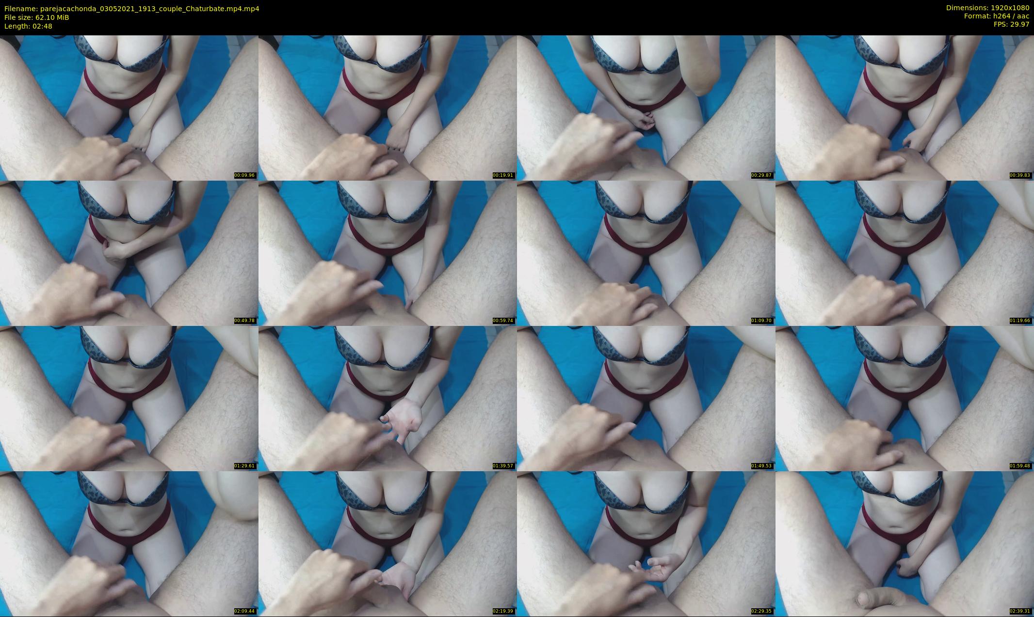 parejacachonda — 3 minute Chaturbate couple cam show recording, 1080p, May 3, 2021