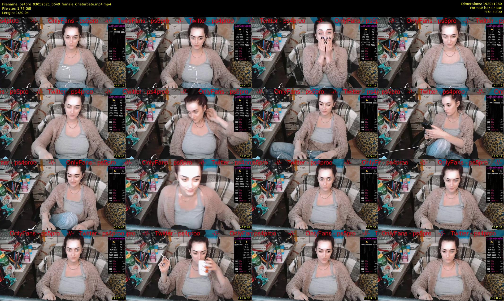 ps4pro — 81 minute Chaturbate female cam show recording, 1080p, May 3, 2021