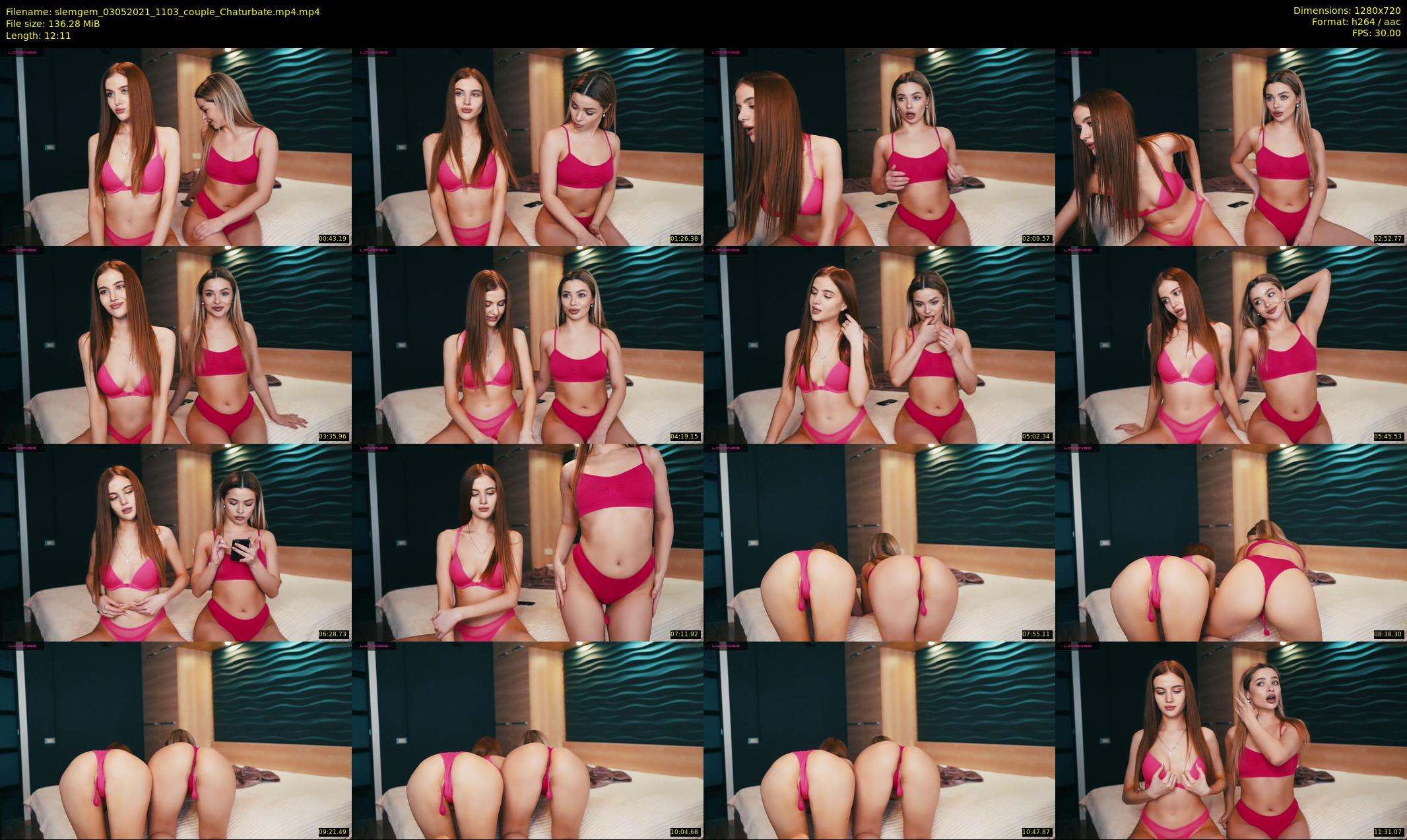 slemgem — 13 minute Chaturbate couple cam show recording, 720p, May 3, 2021