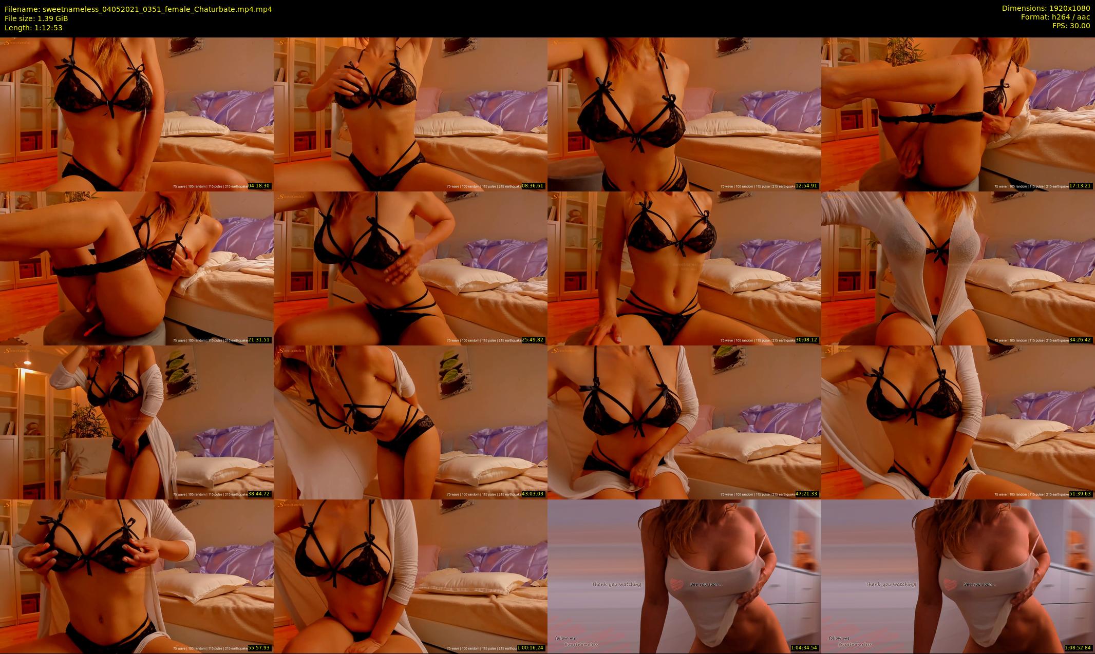 sweetnameless — 73 minute Chaturbate couple cam show recording, 1080p, May 4, 2021
