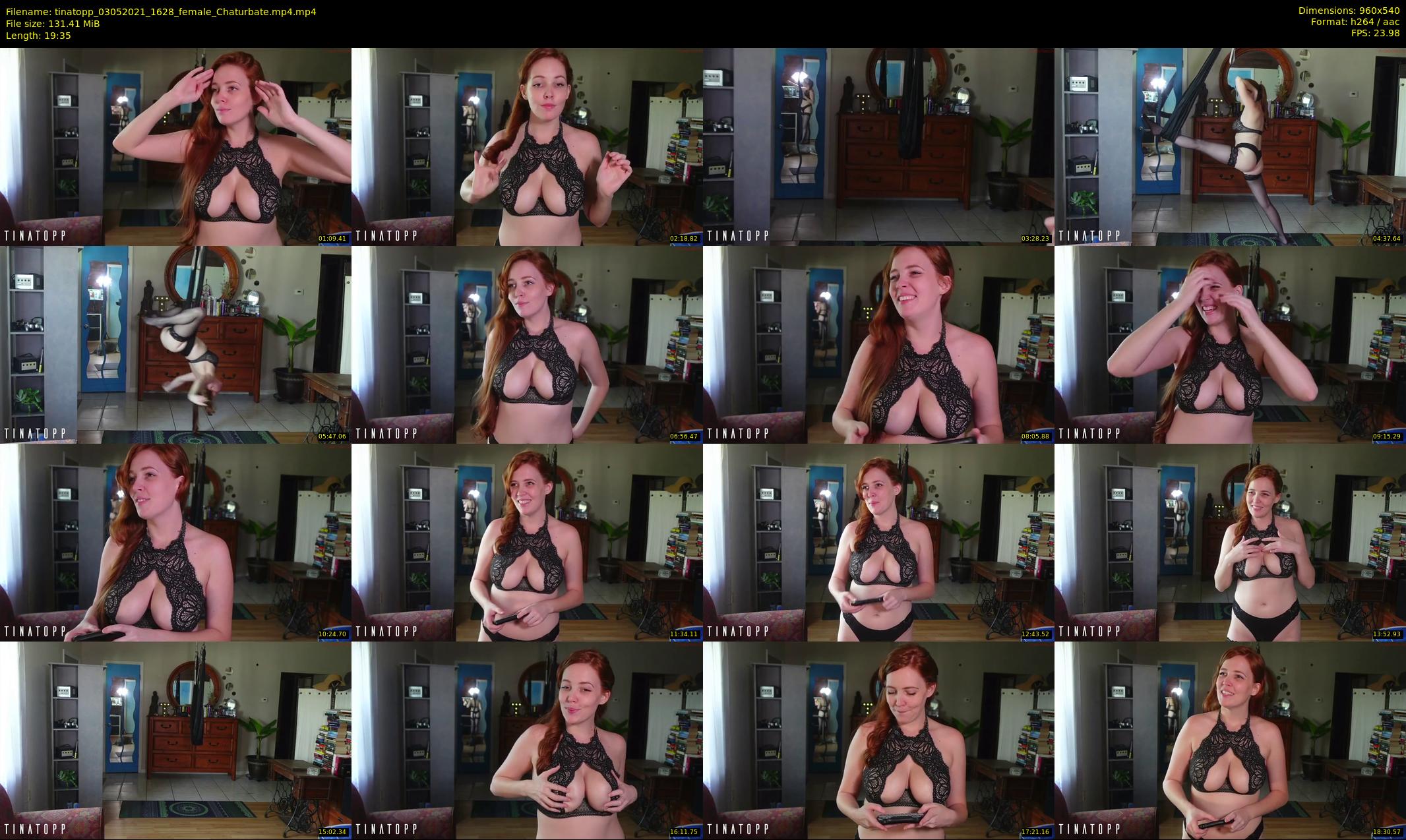 tinatopp — 20 minute Chaturbate female cam show recording, 480p, May 3, 2021