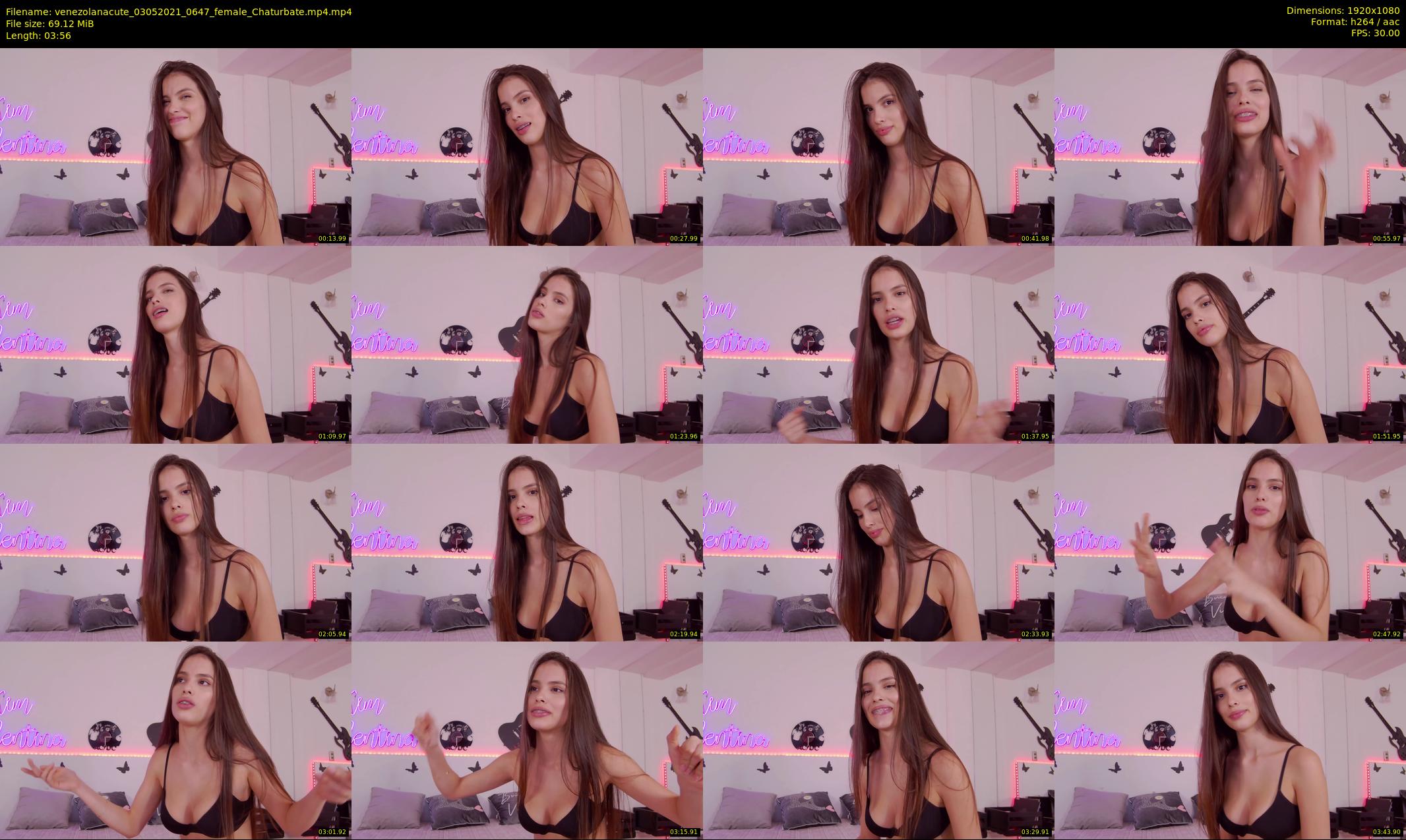 venezolanacute — 4 minute Chaturbate female cam show recording, 1080p, May 3, 2021