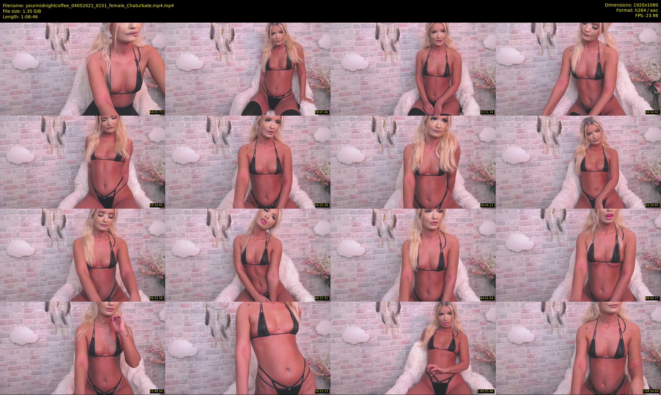 yourmidnightcoffee — 69 minute Chaturbate female cam show recording, 1080p, May 4, 2021