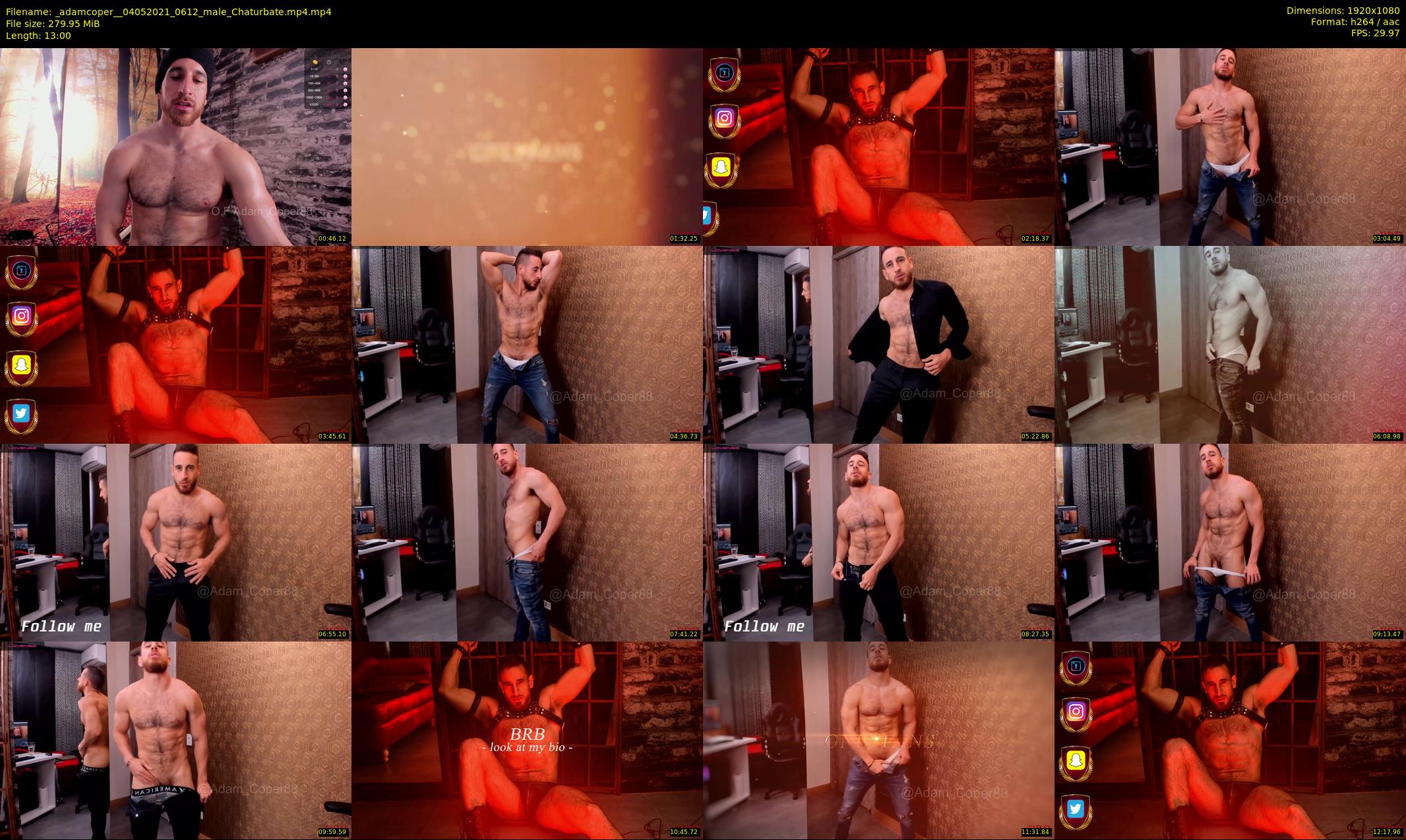 _adamcoper_ — 13 minute Chaturbate male cam show recording, 1080p, May 4, 2021