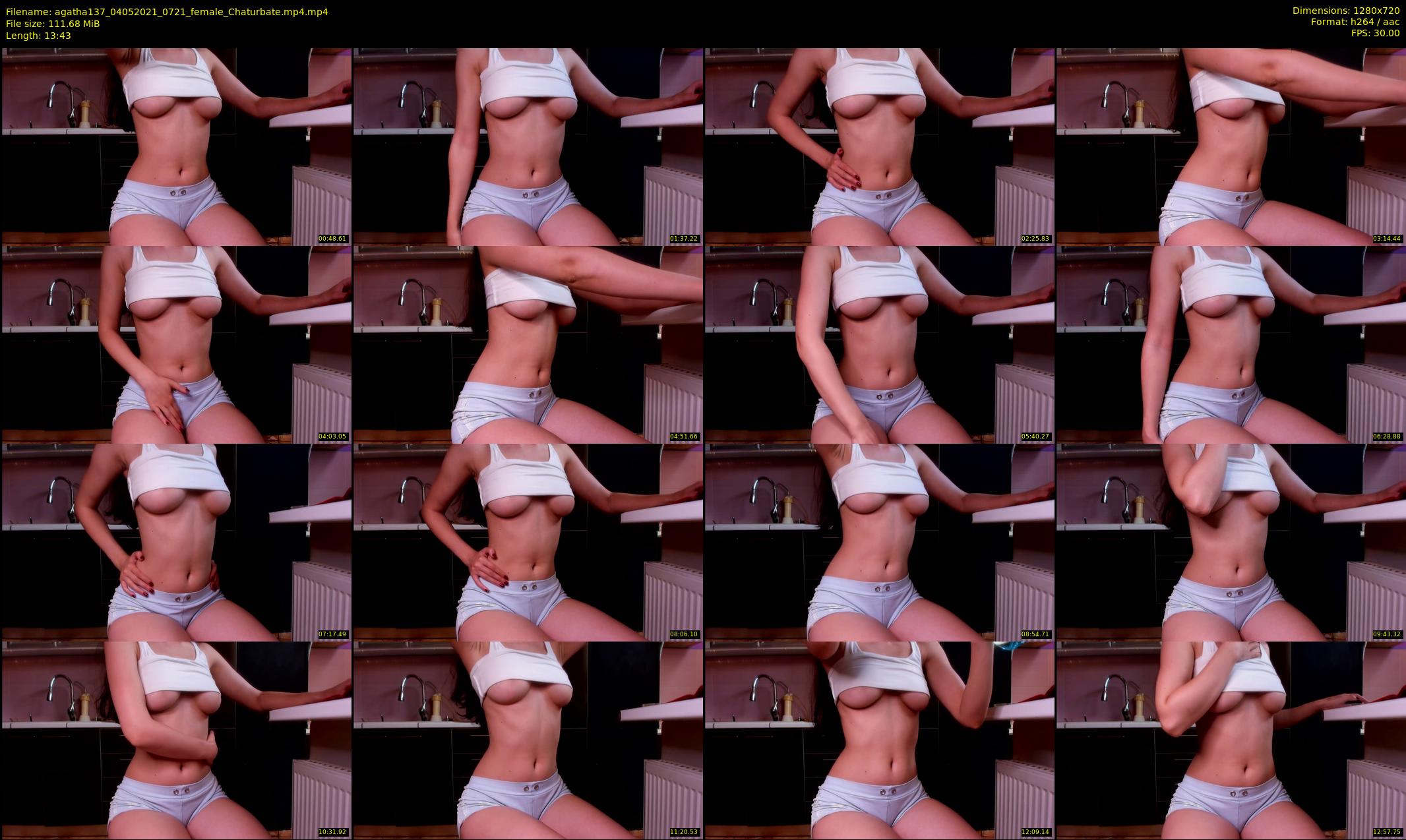 agatha137 — 14 minute Chaturbate female cam show recording, 720p, May 4, 2021