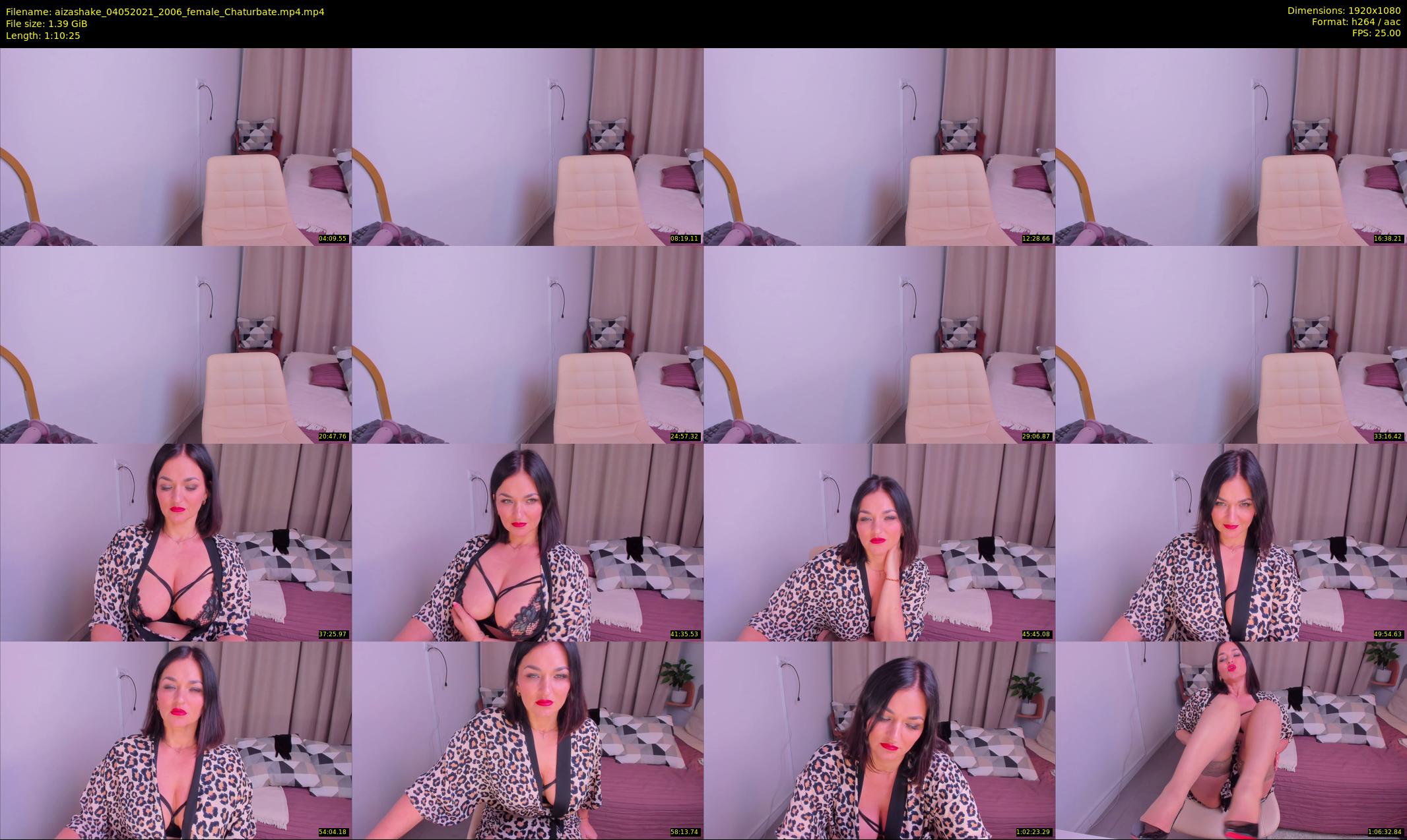 aizashake — 71 minute Chaturbate female cam show recording, 1080p, May 4, 2021