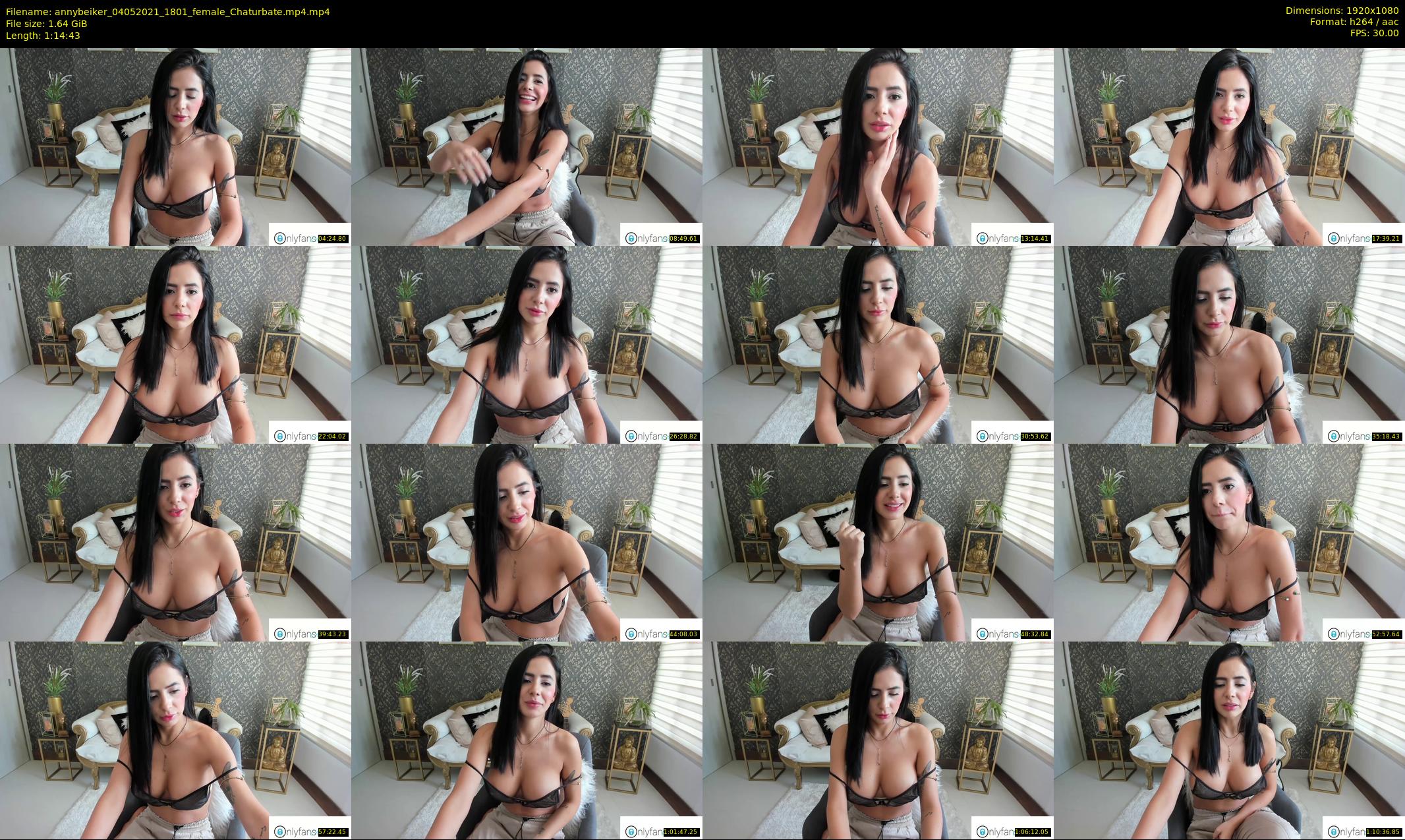 annybeiker — 75 minute Chaturbate female cam show recording, 1080p, May 4, 2021