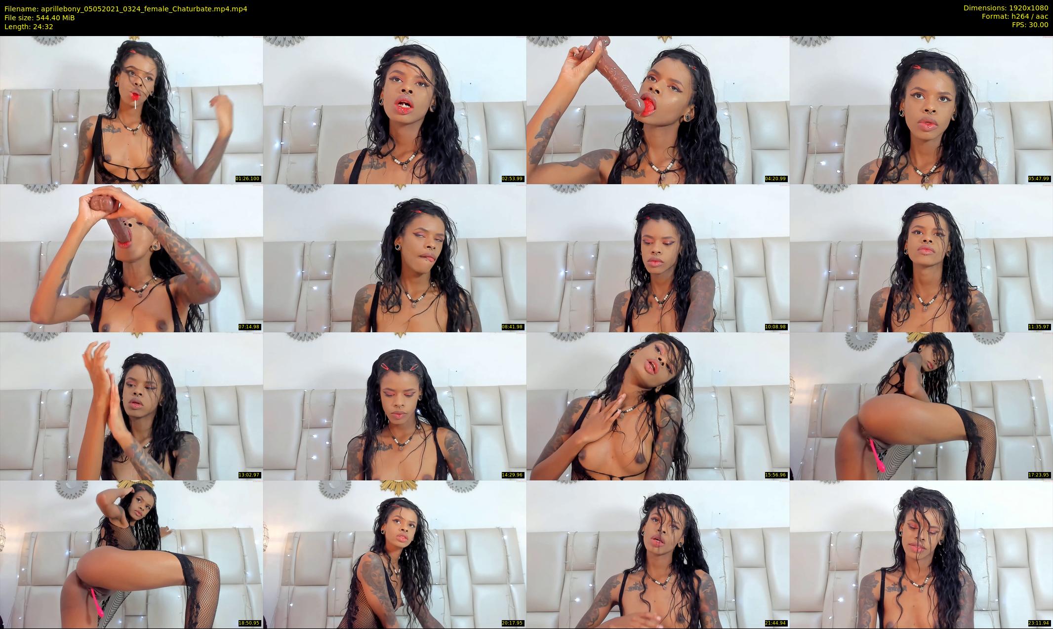 aprillebony — 25 minute Chaturbate female cam show recording, 1080p, May 5, 2021