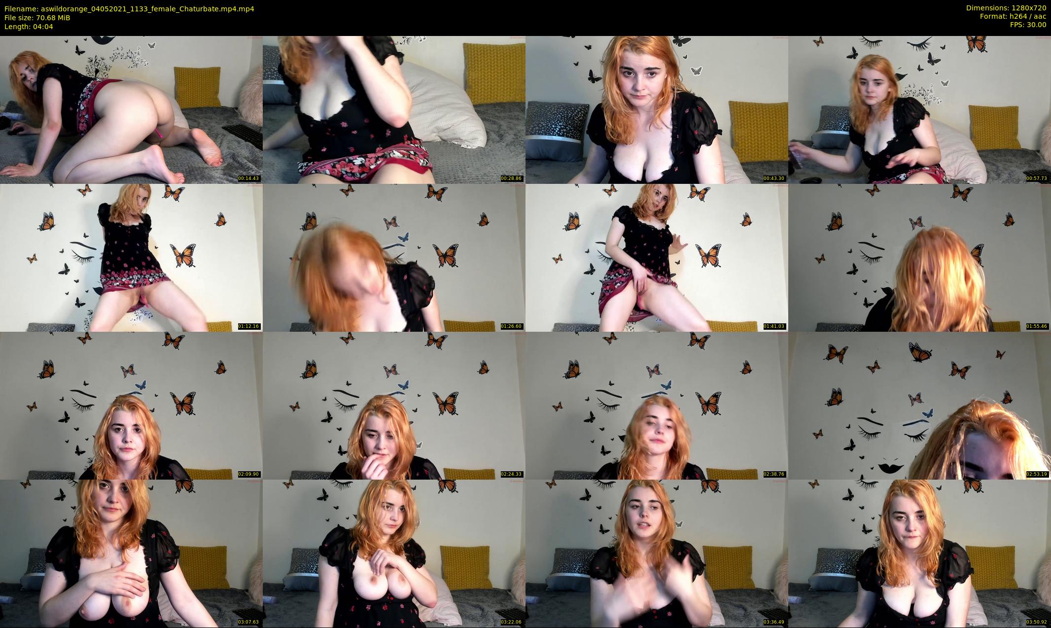 aswildorange — 5 minute Chaturbate female cam show recording, 720p, May 4, 2021