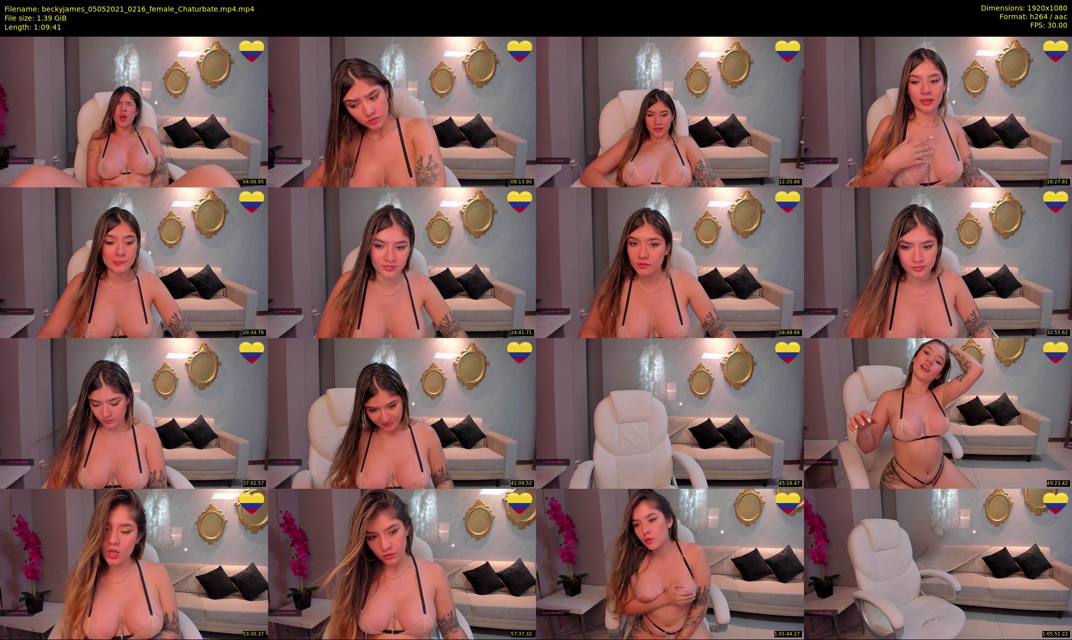 beckyjames — 70 minute Chaturbate female cam show recording, 1080p, May 5, 2021