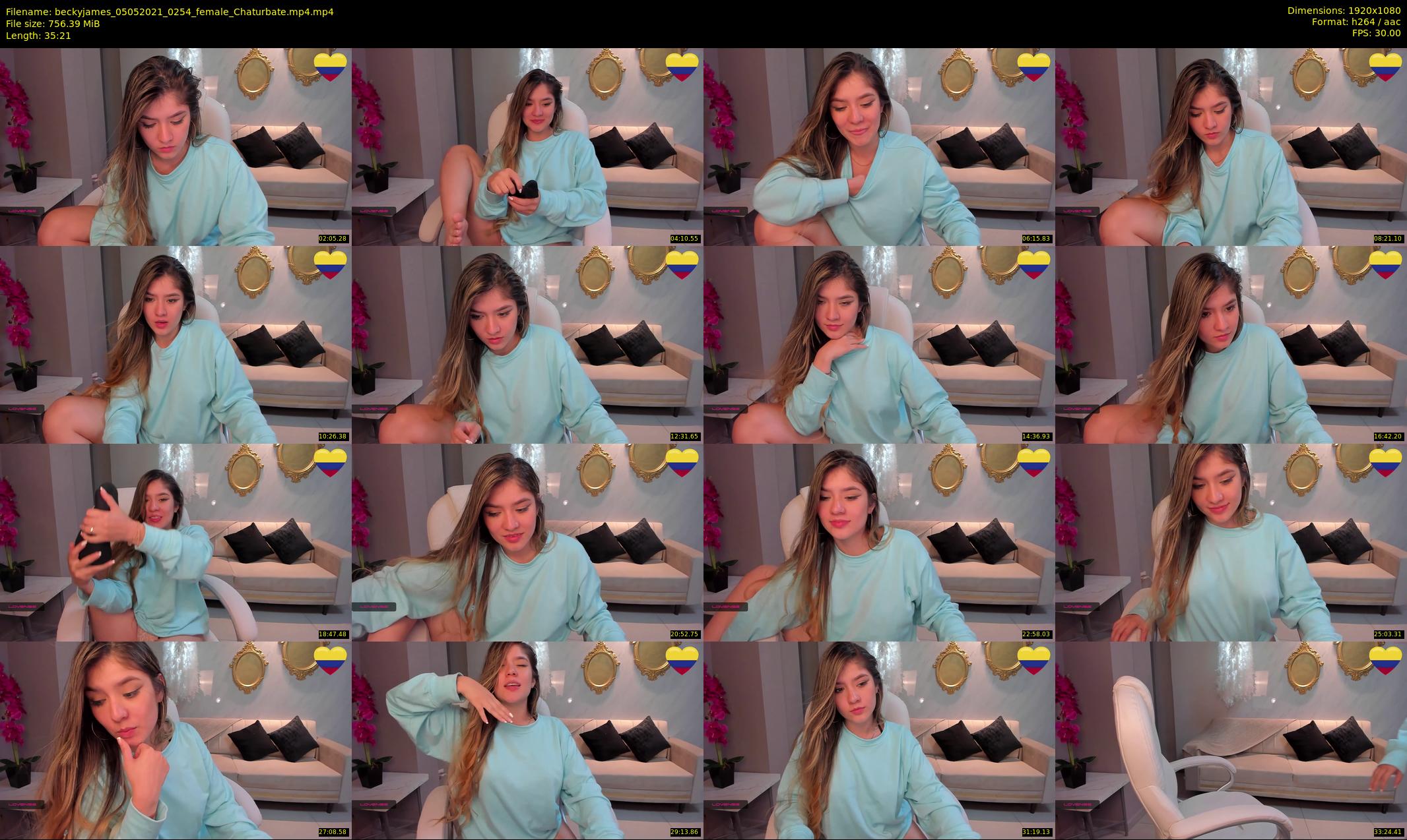 beckyjames — 36 minute Chaturbate female cam show recording, 1080p, May 5, 2021