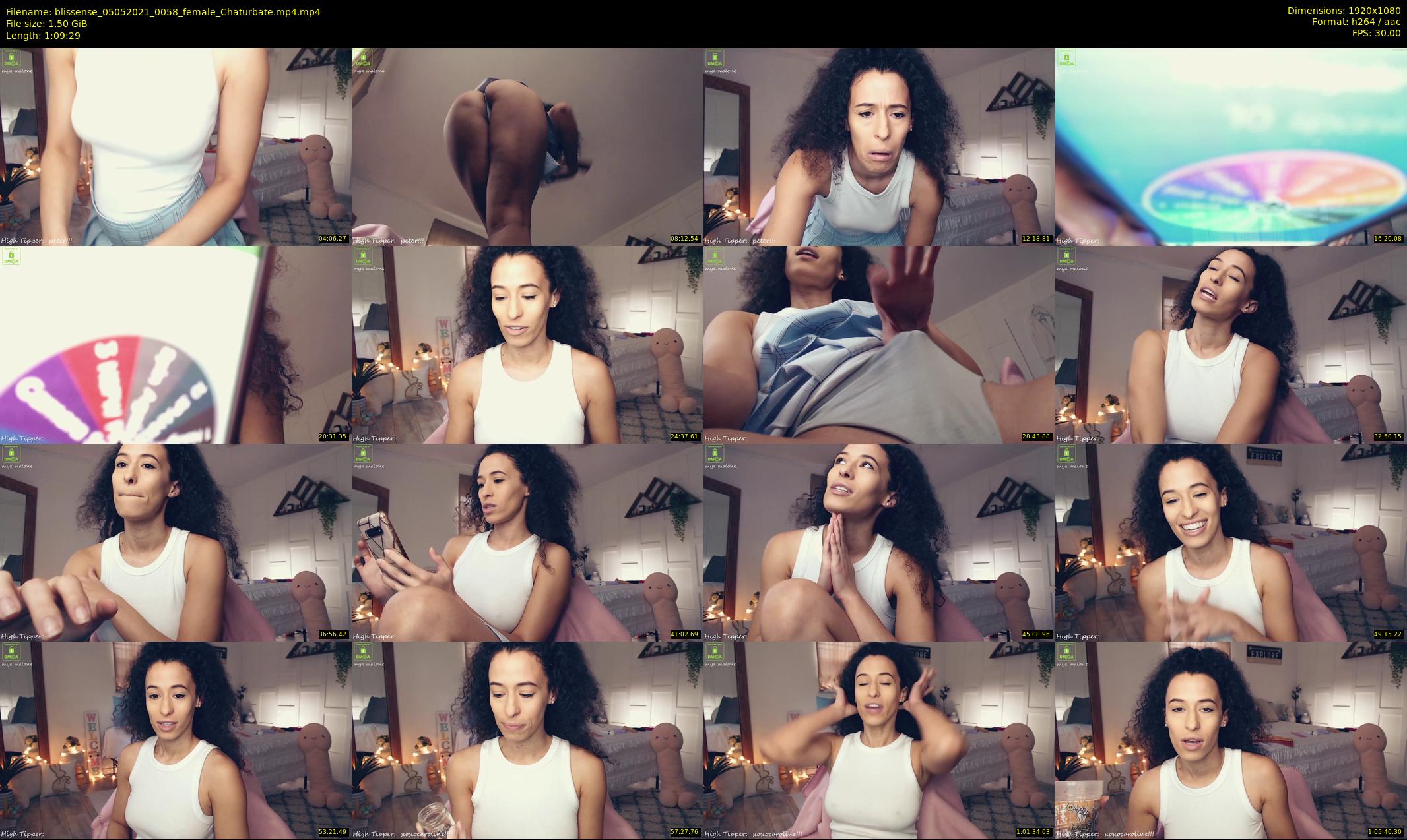 blissense — 70 minute Chaturbate female cam show recording, 1080p, May 5, 2021
