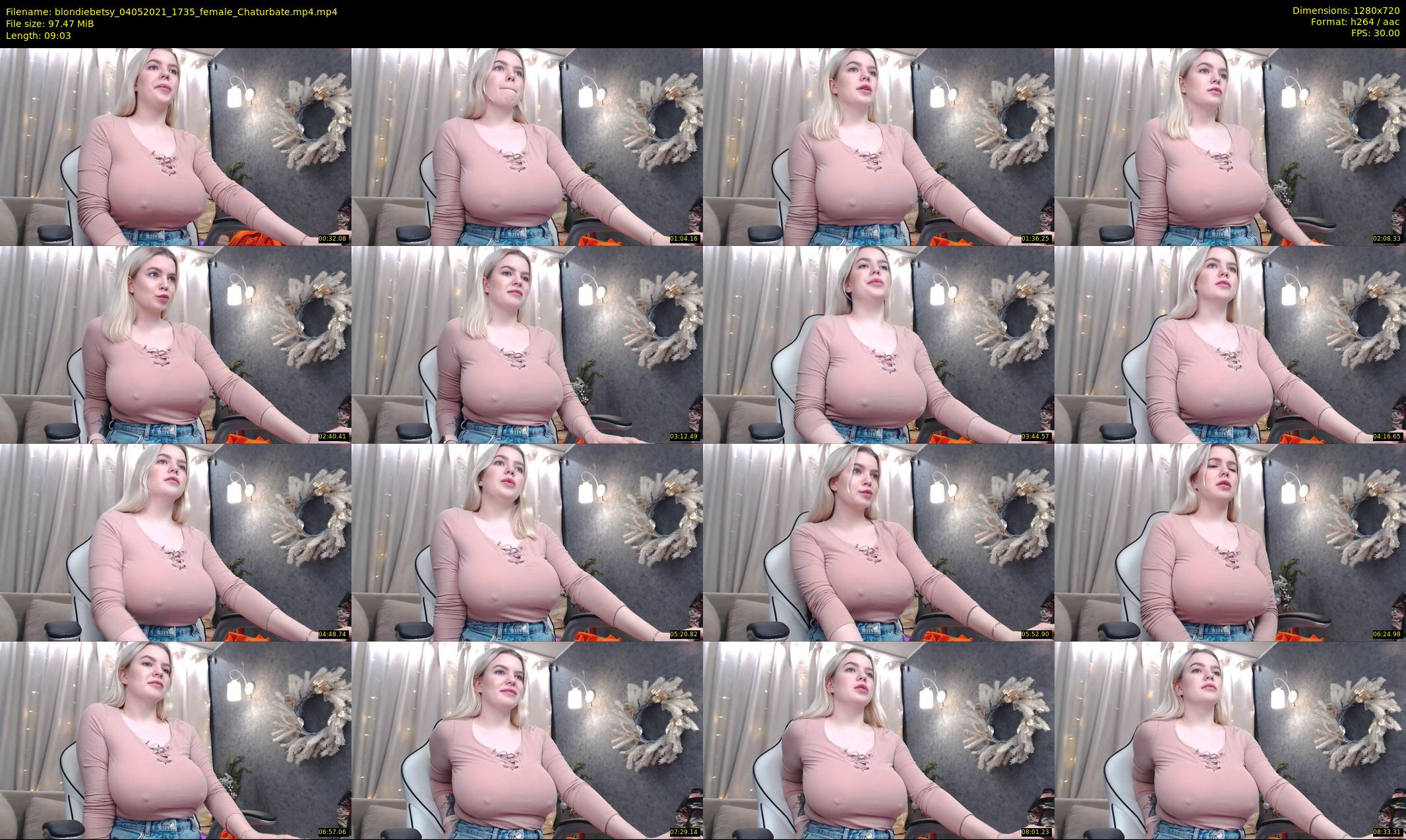 blondiebetsy — 10 minute Chaturbate female cam show recording, 720p, May 4, 2021