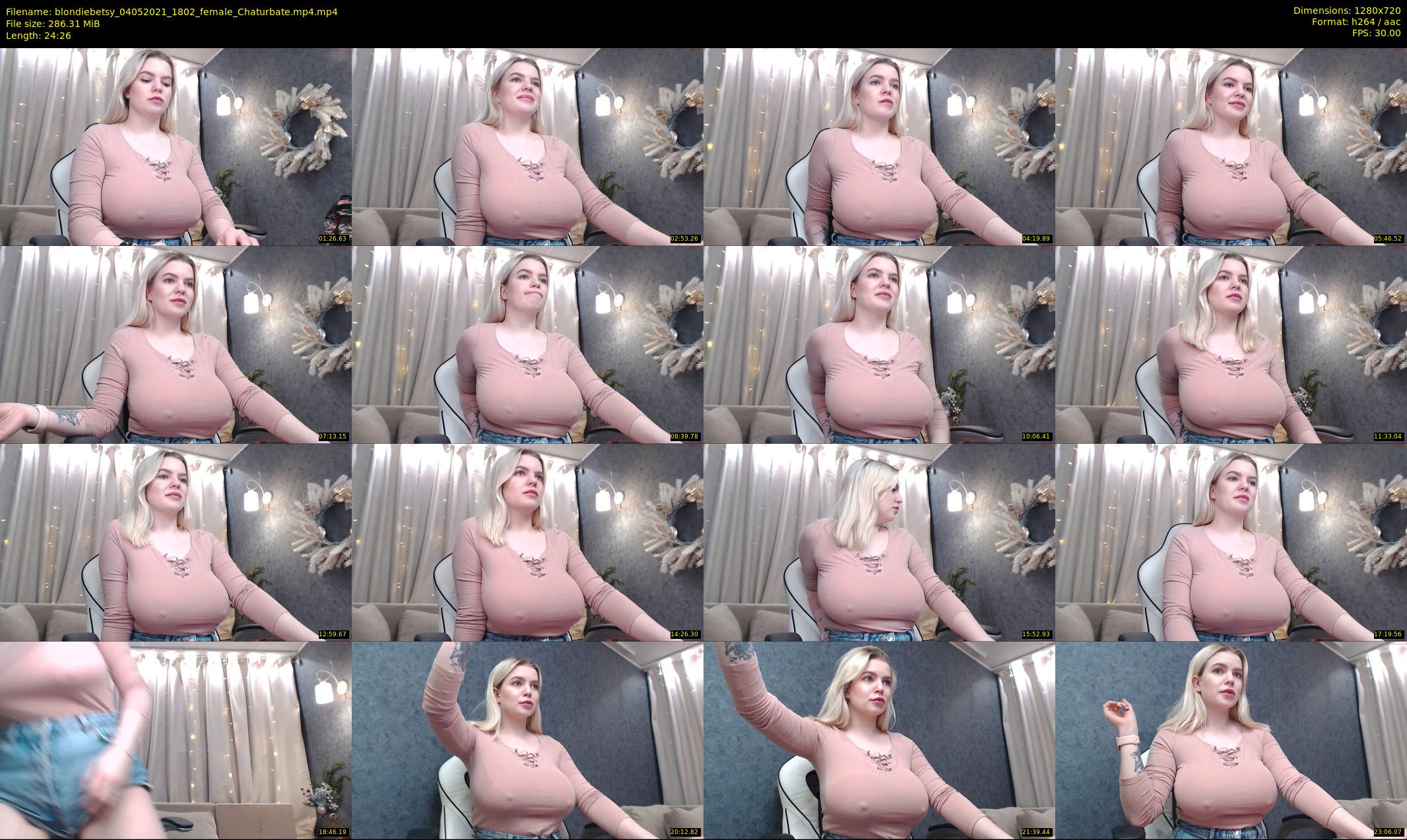 blondiebetsy — 25 minute Chaturbate female cam show recording, 720p, May 4, 2021