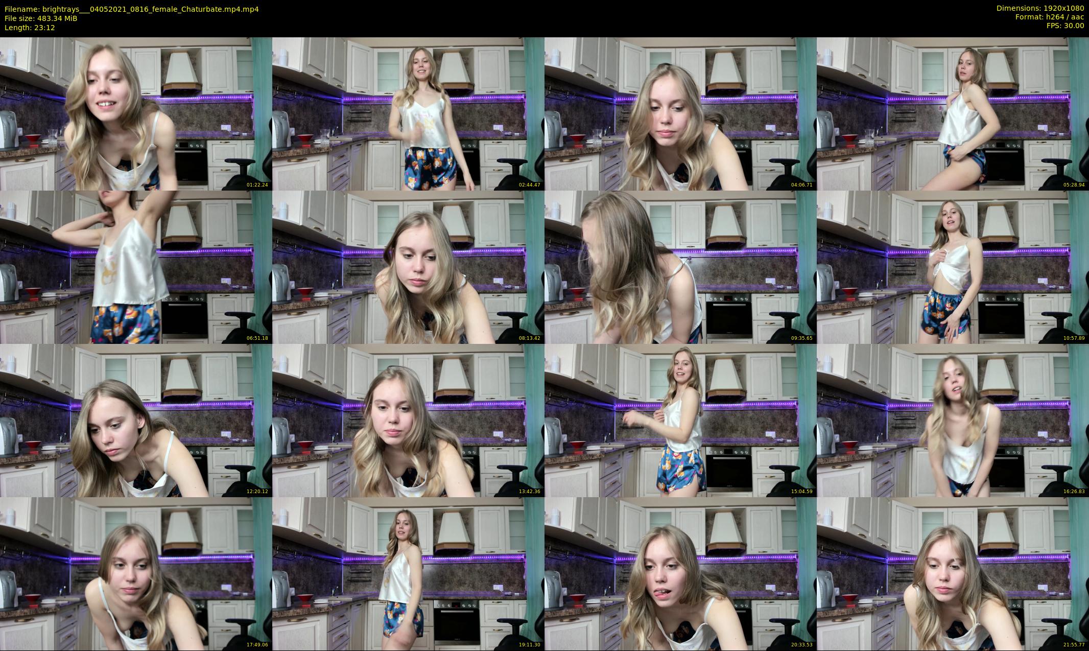 brightrays__ — 24 minute Chaturbate female cam show recording, 1080p, May 4, 2021