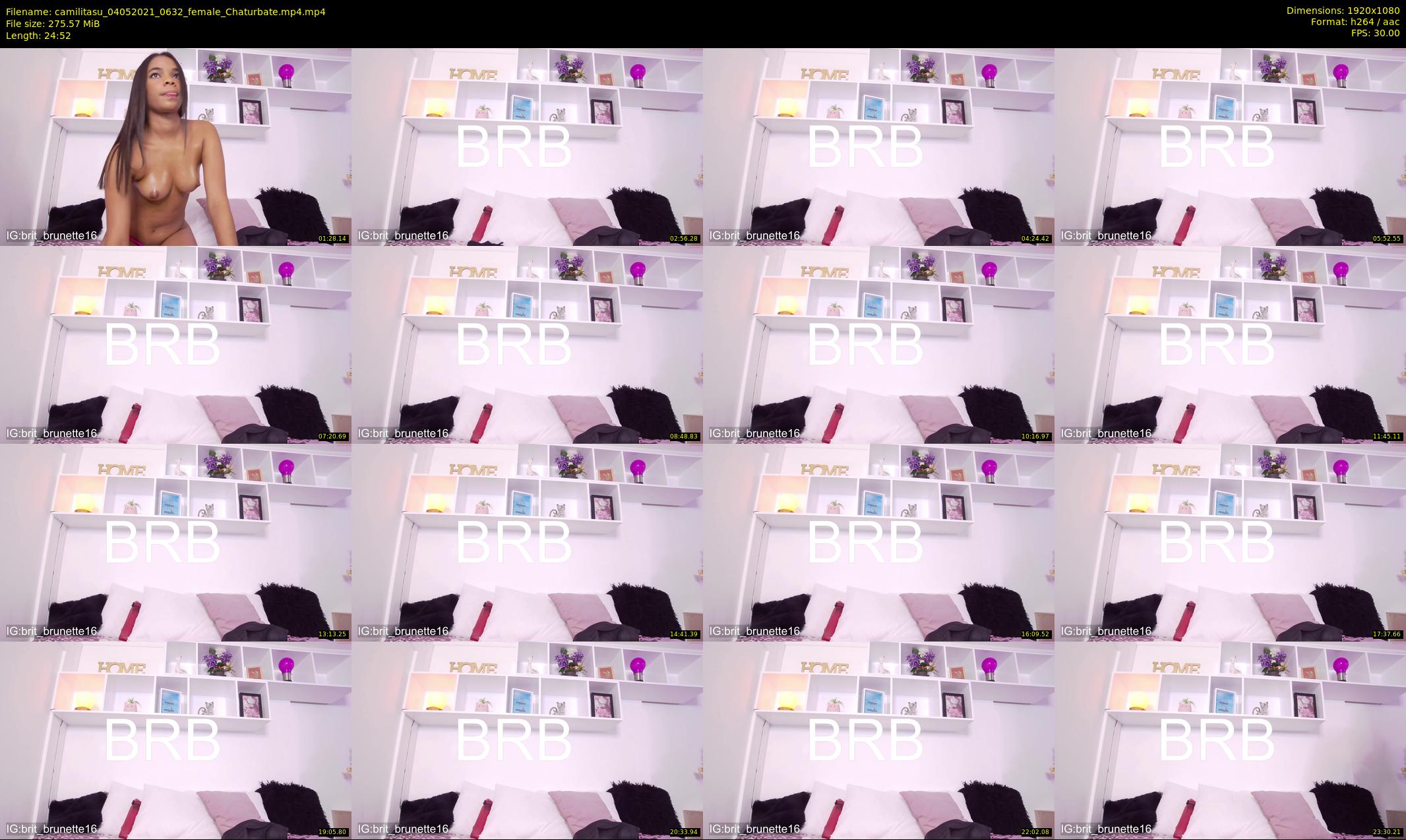 camilitasu — 25 minute Chaturbate female cam show recording, 1080p, May 4, 2021