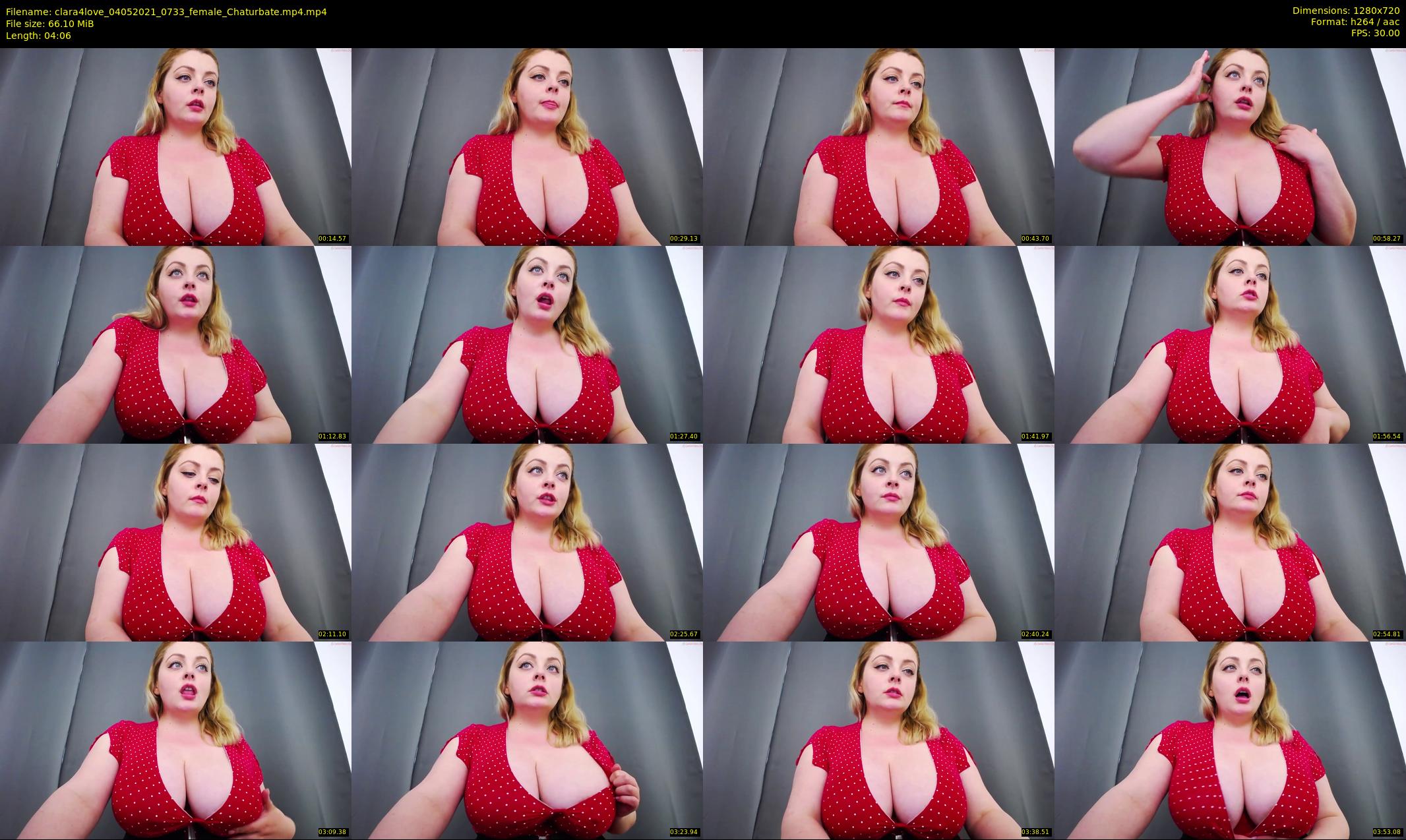 clara4love — 5 minute Chaturbate female cam show recording, 720p, May 4, 2021