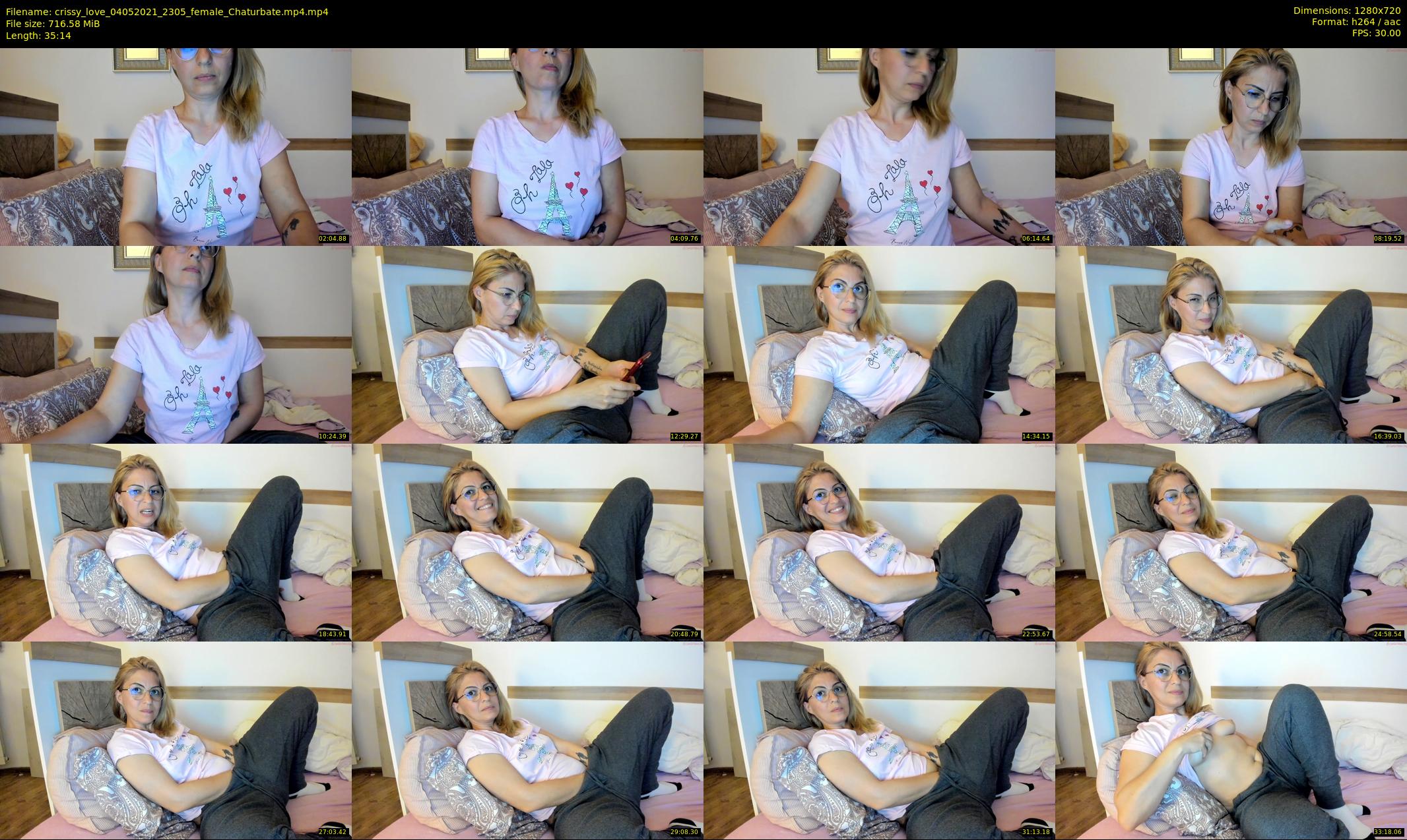 crissy_love — 36 minute Chaturbate female cam show recording, 720p, May 4, 2021
