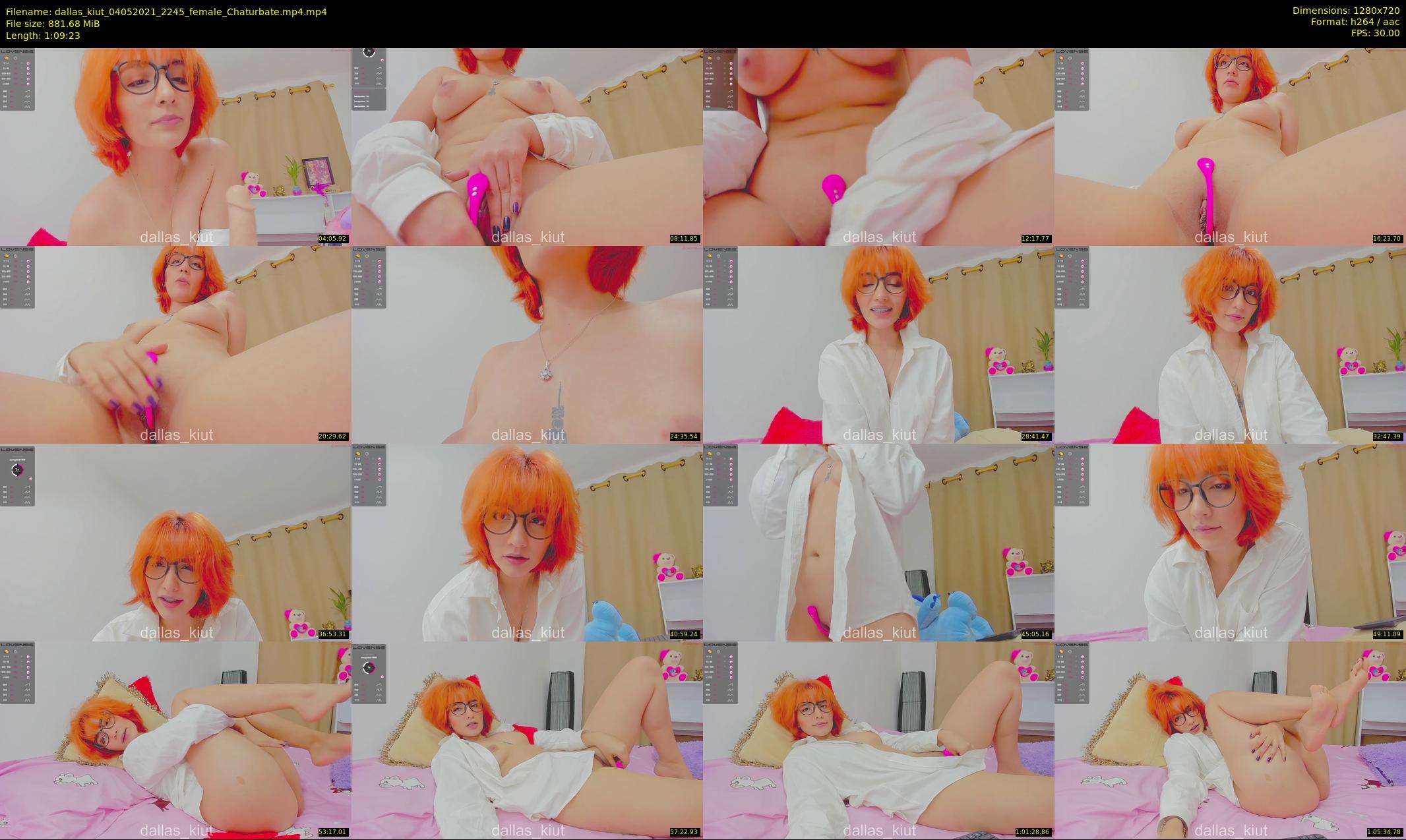 dallas_kiut — 70 minute Chaturbate female cam show recording, 720p, May 4, 2021