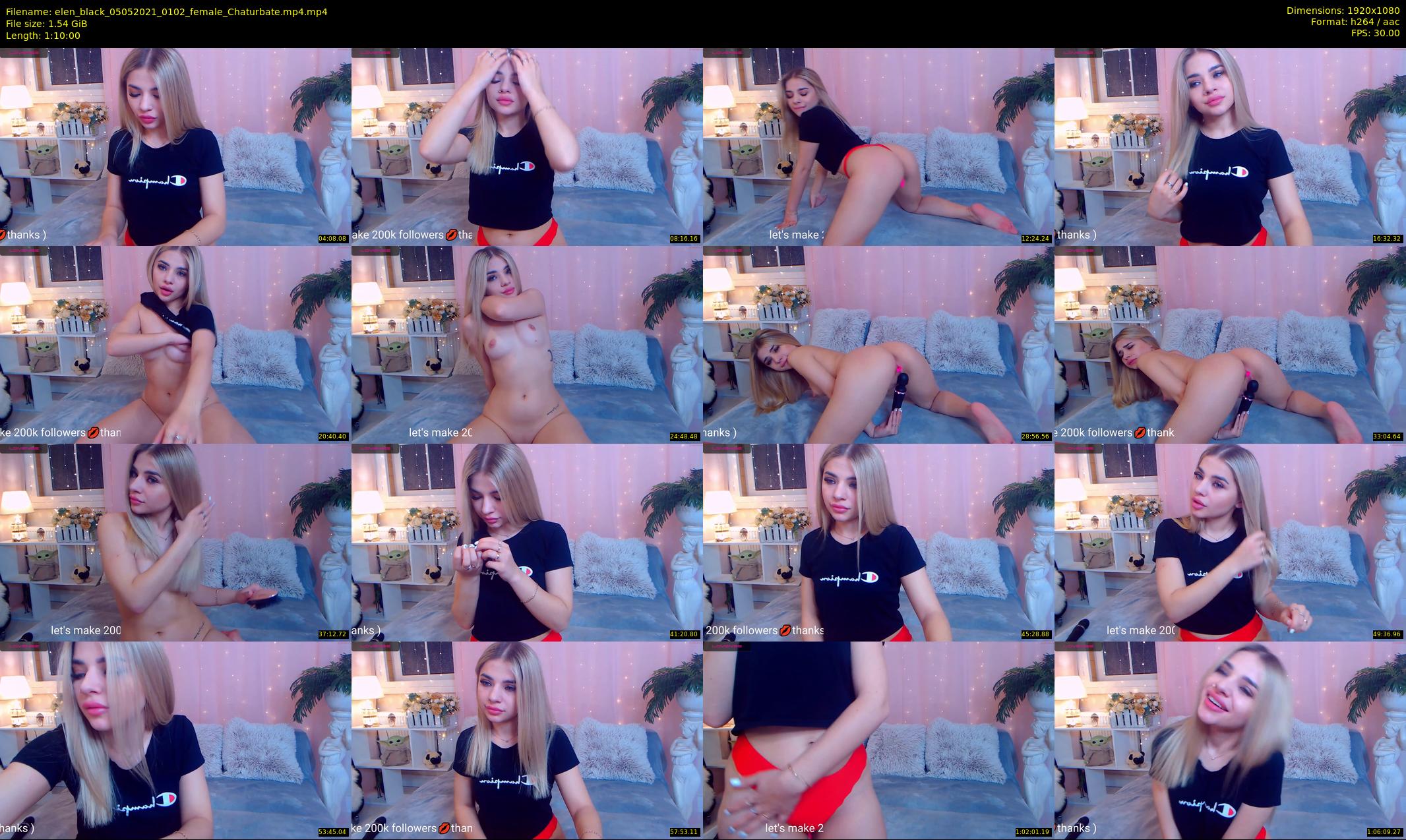 elen_black — 70 minute Chaturbate female cam show recording, 1080p, May 5, 2021