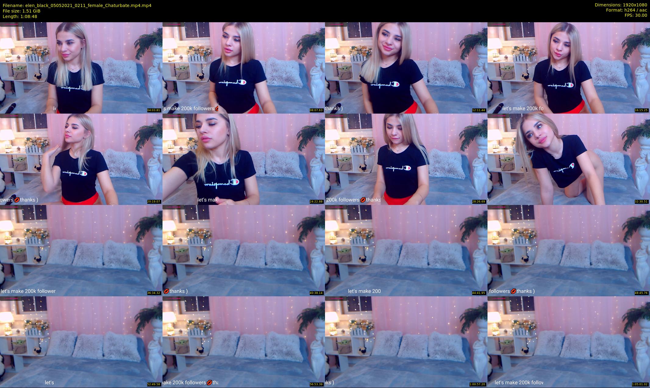 elen_black — 69 minute Chaturbate female cam show recording, 1080p, May 5, 2021