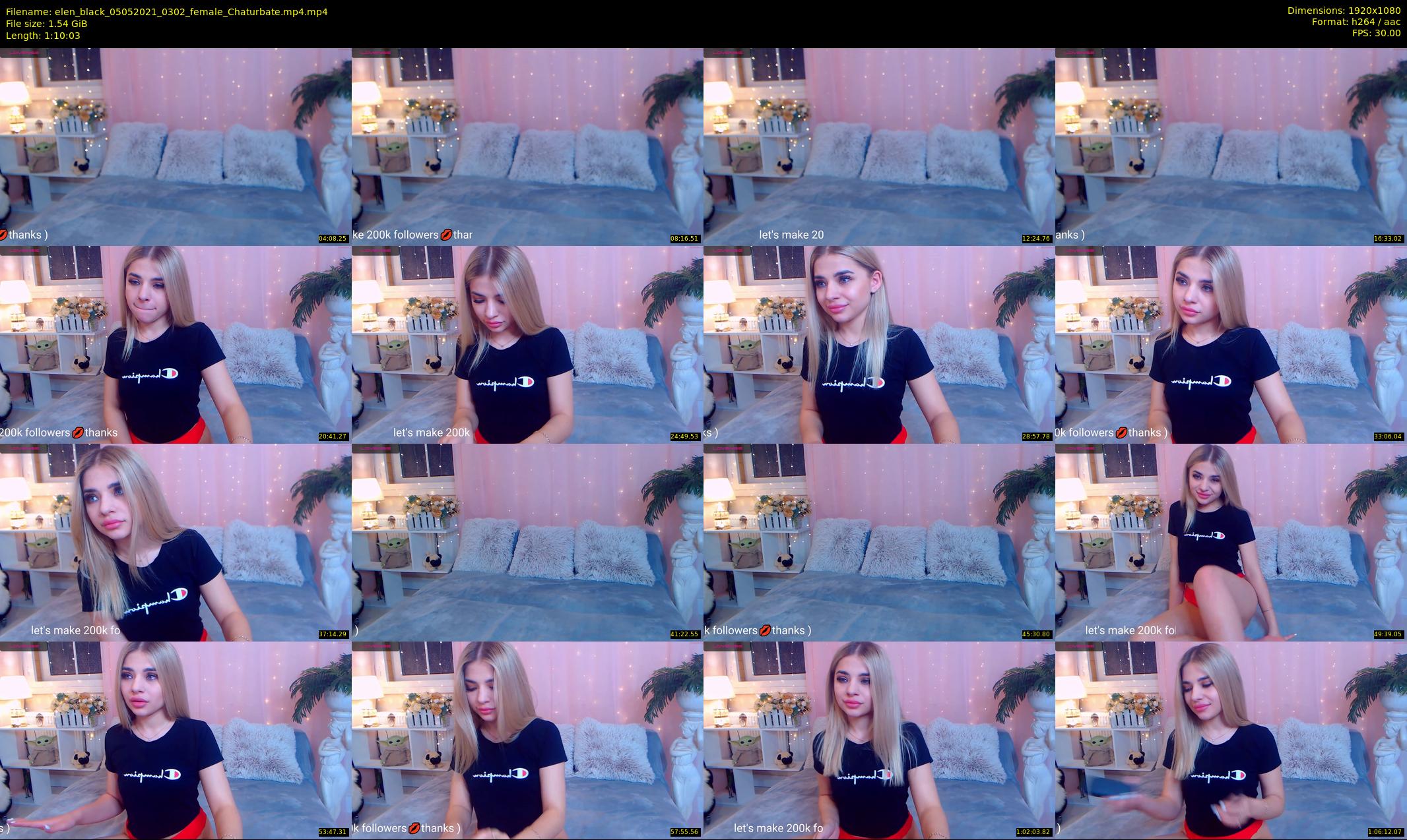 elen_black — 71 minute Chaturbate female cam show recording, 1080p, May 5, 2021