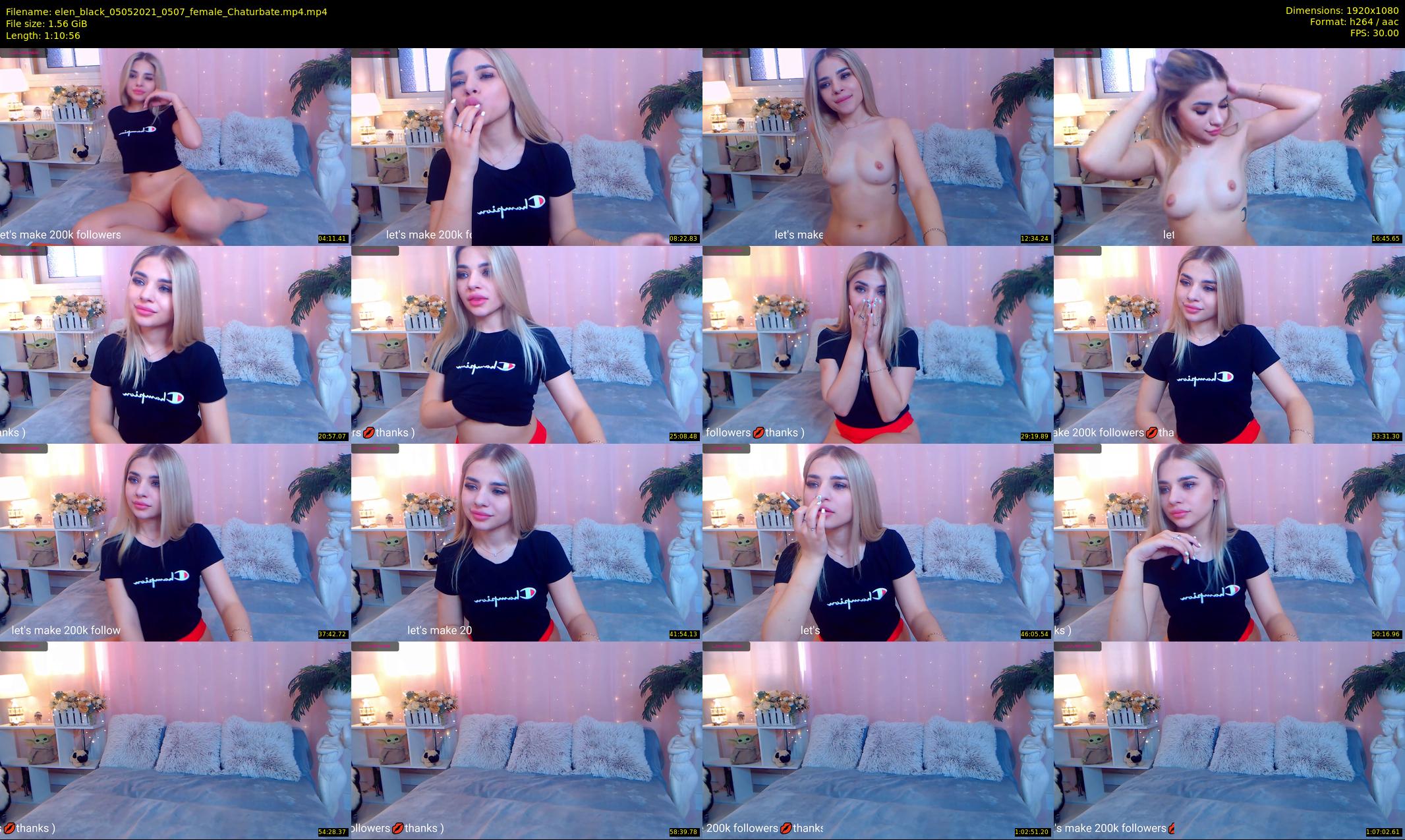 elen_black — 71 minute Chaturbate female cam show recording, 1080p, May 5, 2021