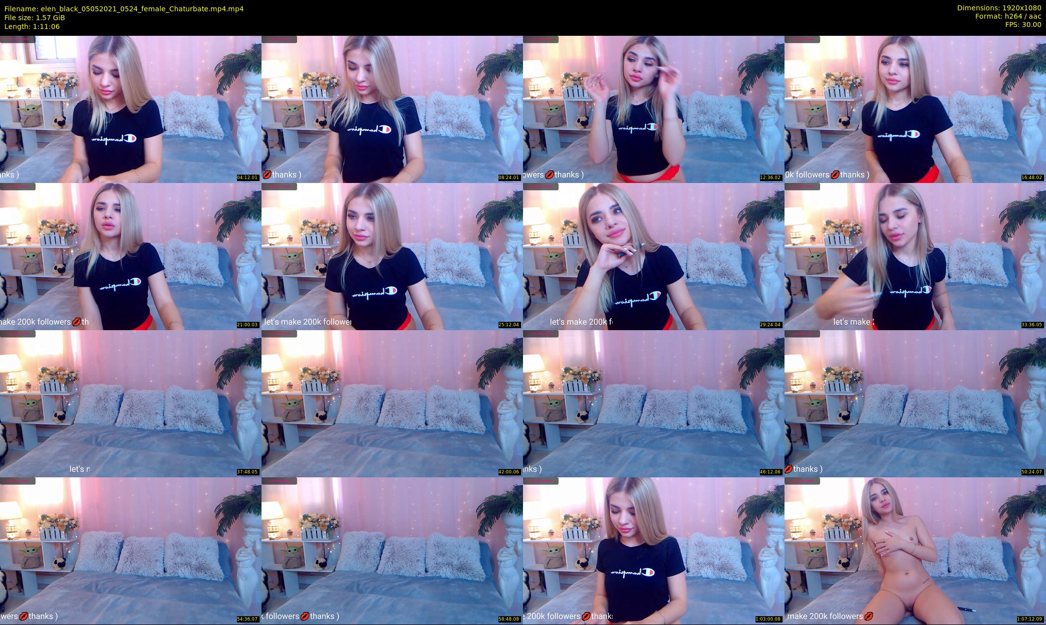 elen_black — 72 minute Chaturbate female cam show recording, 1080p, May 5, 2021