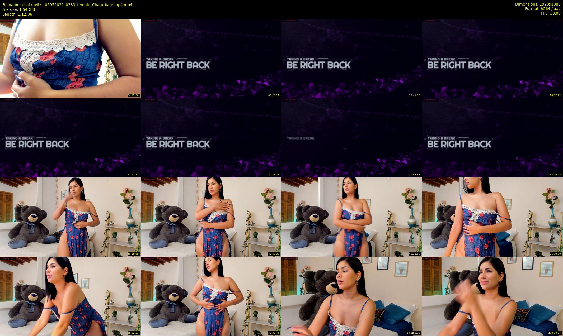 ellakravitz_ — 73 minute Chaturbate female cam show recording, 1080p, May 5, 2021