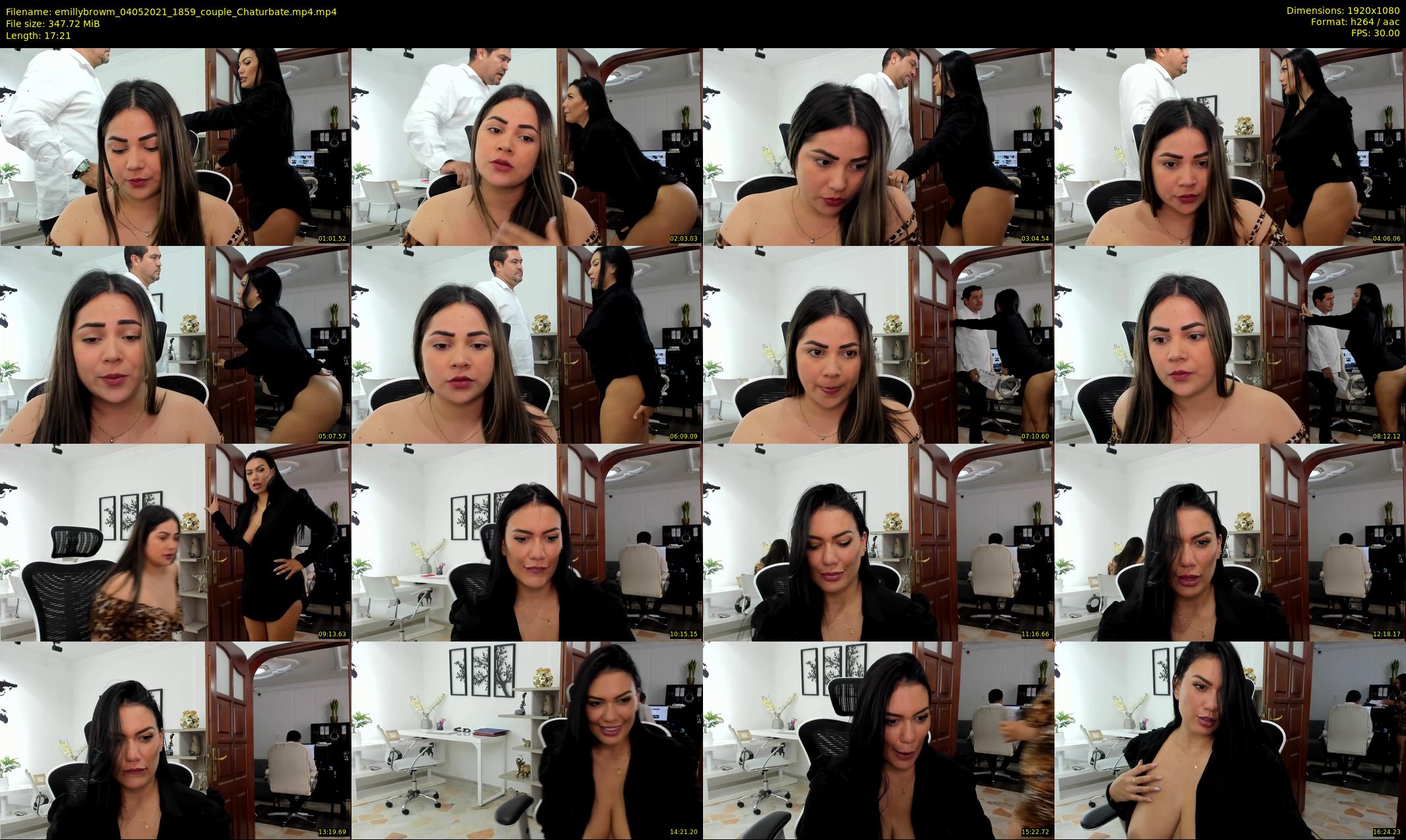 emillybrowm — 18 minute Chaturbate couple cam show recording, 1080p, May 4, 2021