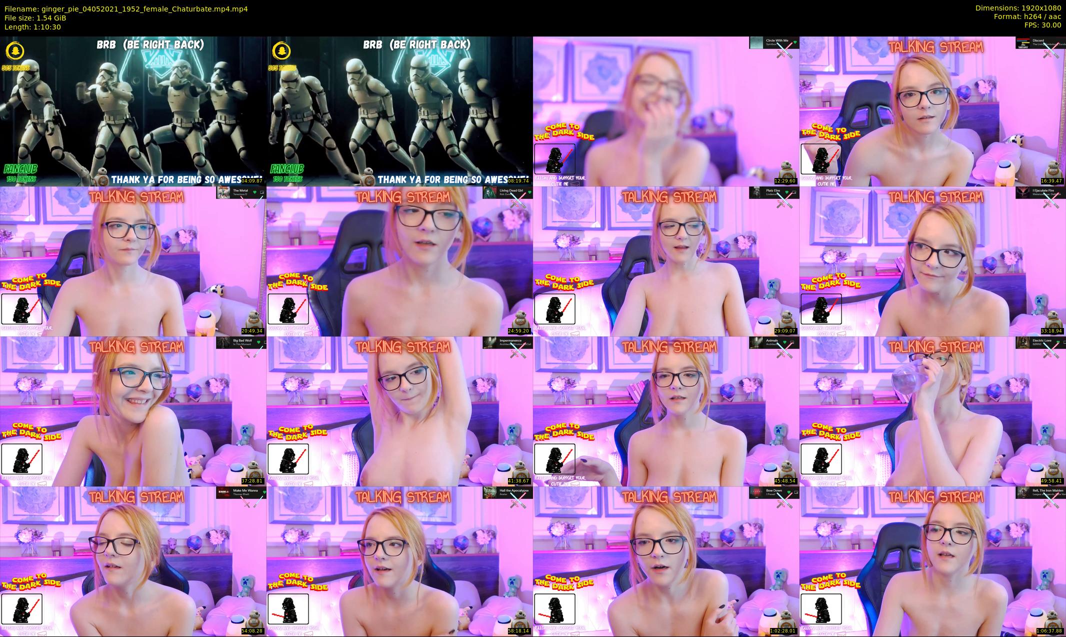 ginger_pie — 71 minute Chaturbate female cam show recording, 1080p, May 4, 2021