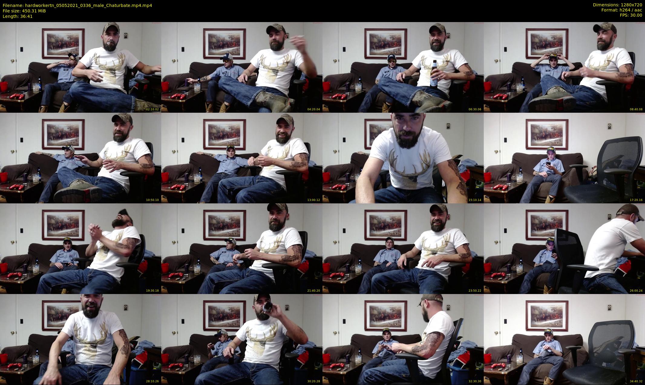 hardworkertn — 37 minute Chaturbate male cam show recording, 720p, May 5, 2021