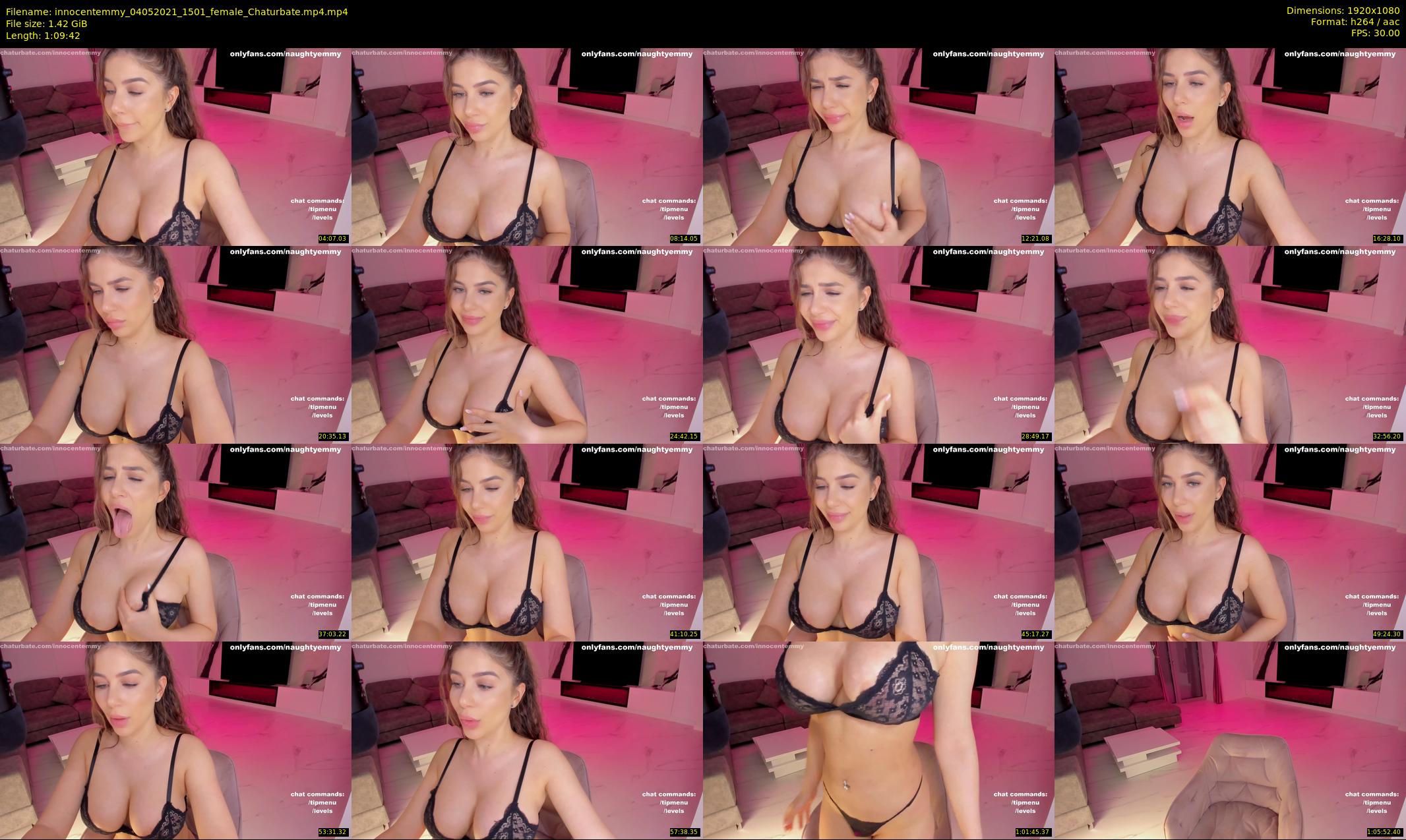 innocentemmy — 70 minute Chaturbate female cam show recording, 1080p, May 4, 2021