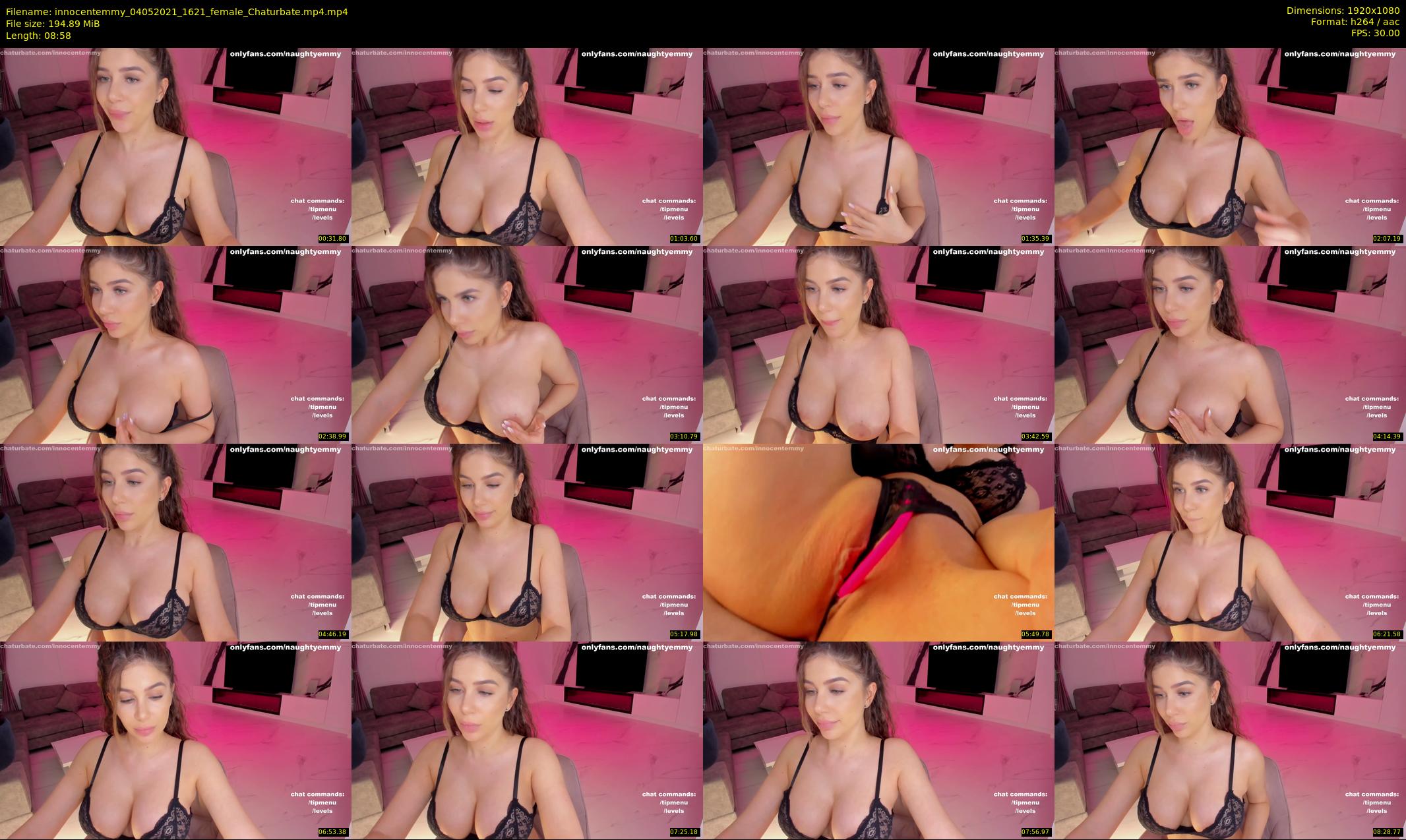 innocentemmy — 9 minute Chaturbate female cam show recording, 1080p, May 4, 2021