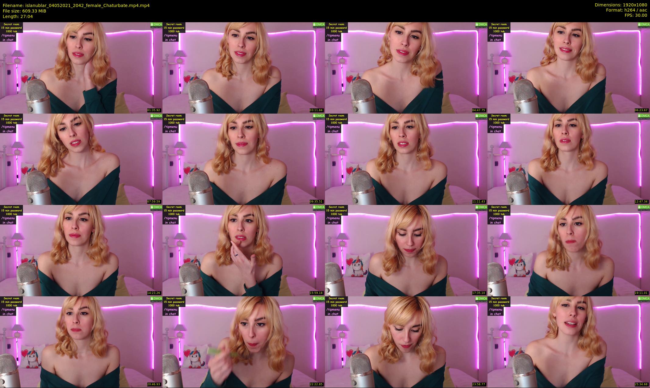 islanublar — 28 minute Chaturbate female cam show recording, 1080p, May 4, 2021