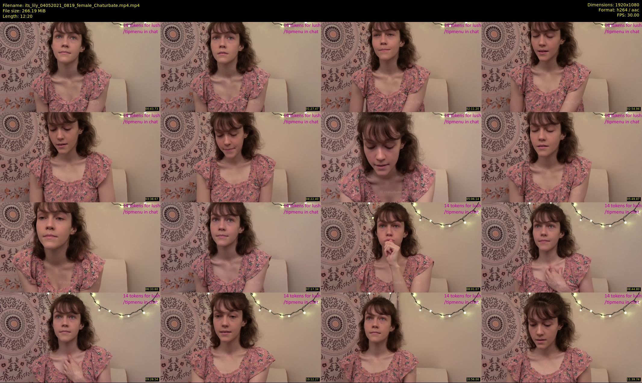 its_lily — 13 minute Chaturbate female cam show recording, 1080p, May 4, 2021