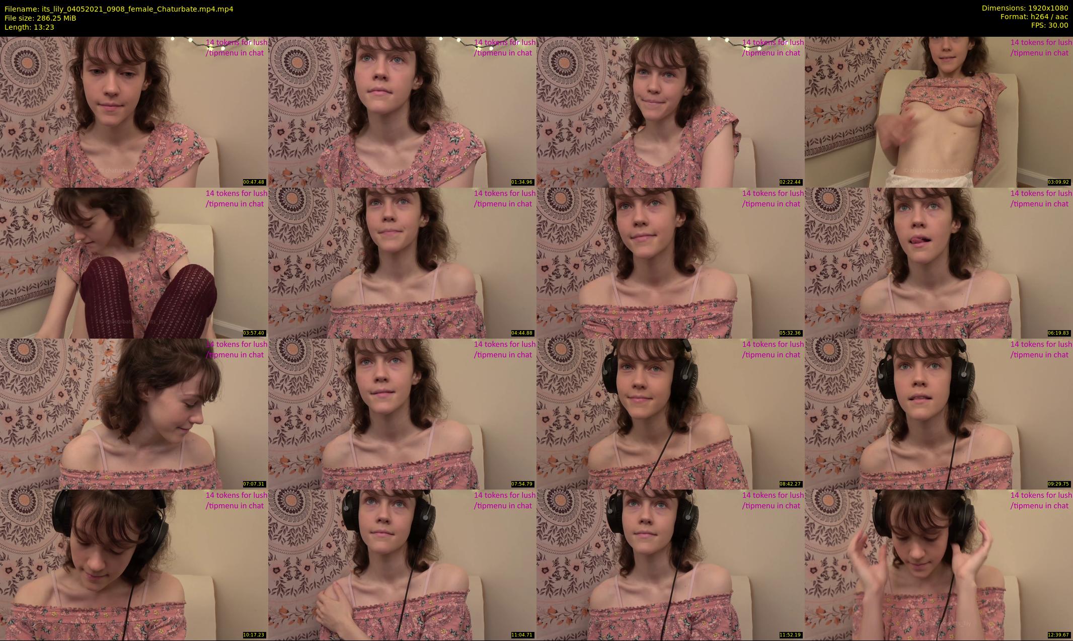 its_lily — 14 minute Chaturbate female cam show recording, 1080p, May 4, 2021