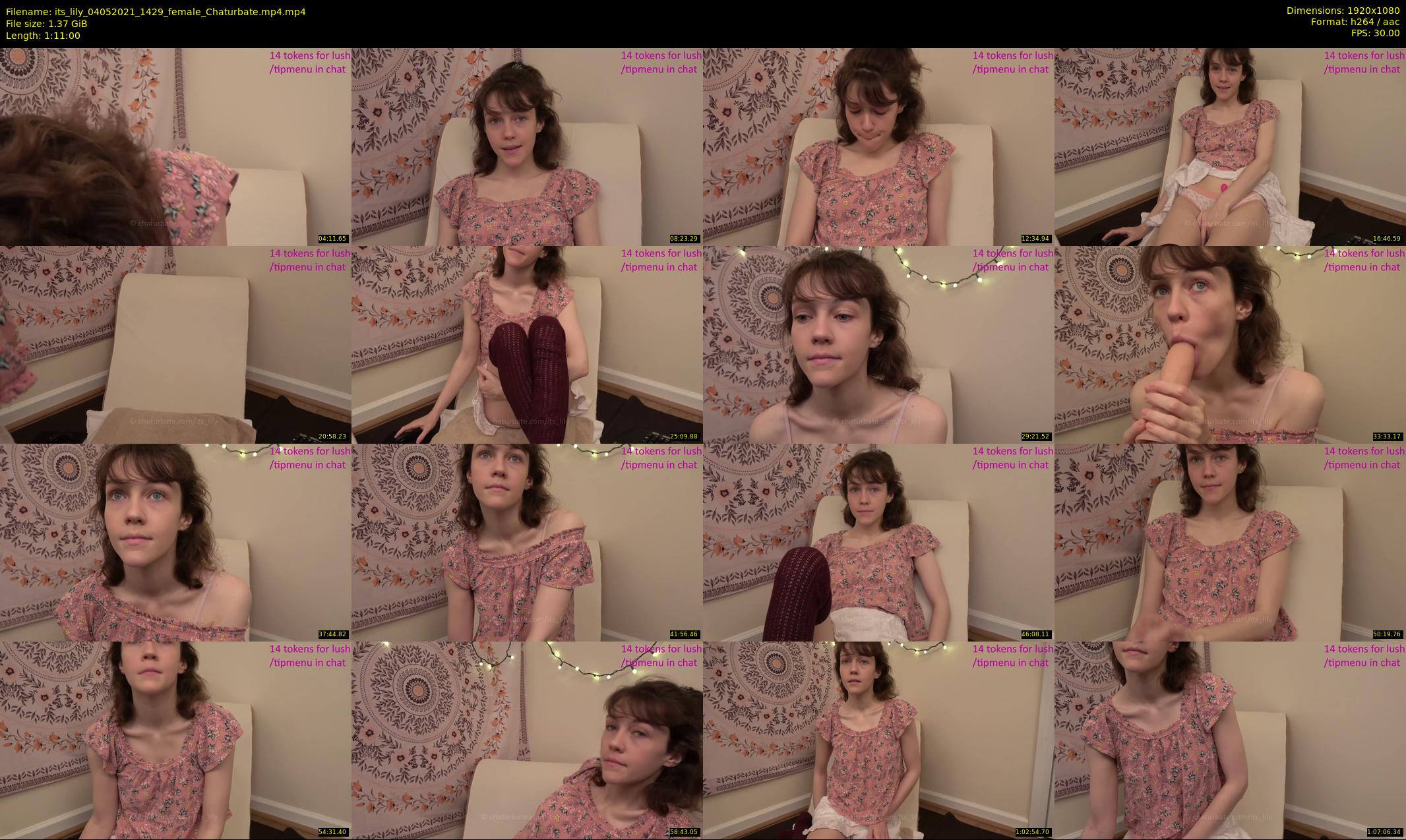 its_lily — 71 minute Chaturbate female cam show recording, 1080p, May 4, 2021